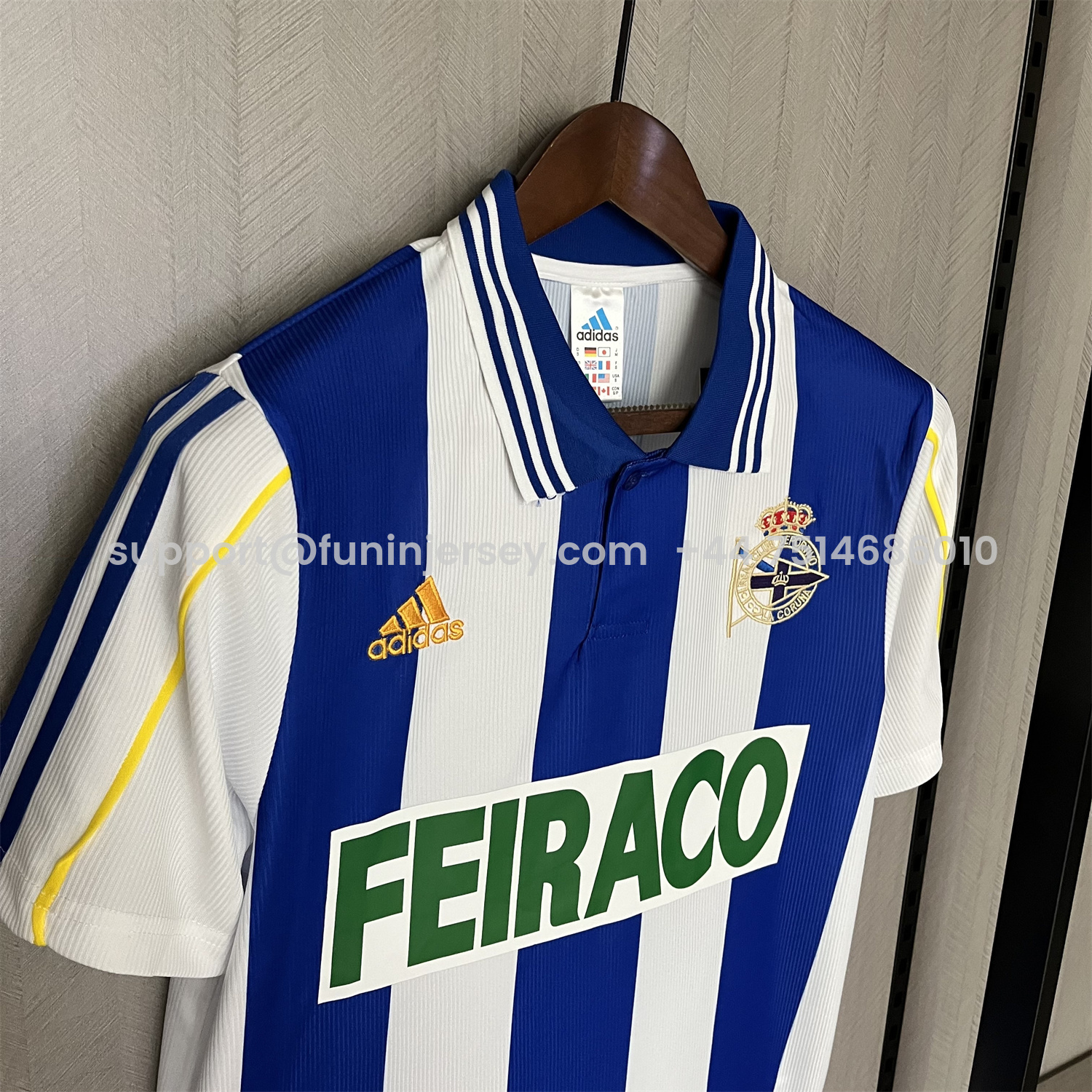 Funinjersey-Retro Deportivo de La Coruña 1999-00 Home Jersey