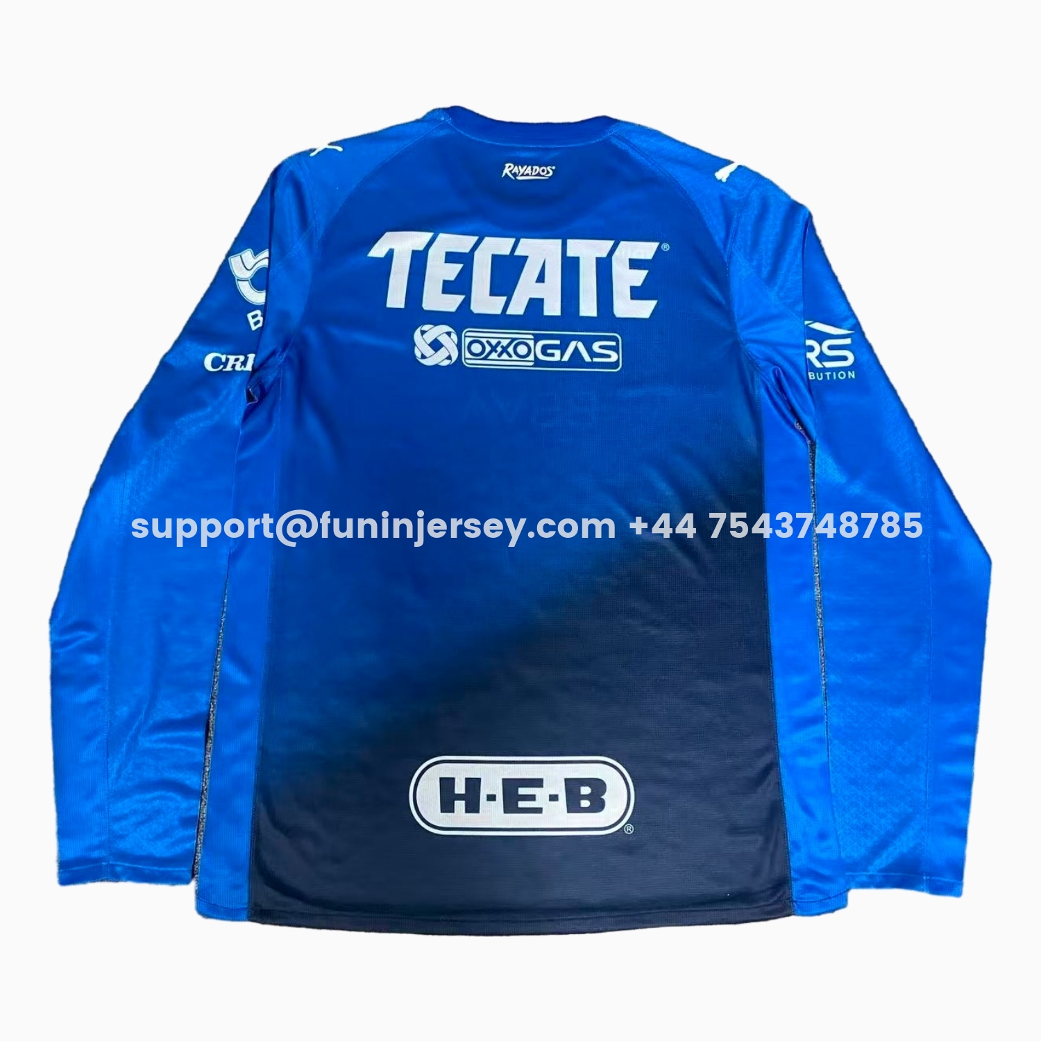 Funinjersey-Rayados Monterrey 25-26 Third Blue Long Sleeves Jersey - Player Version