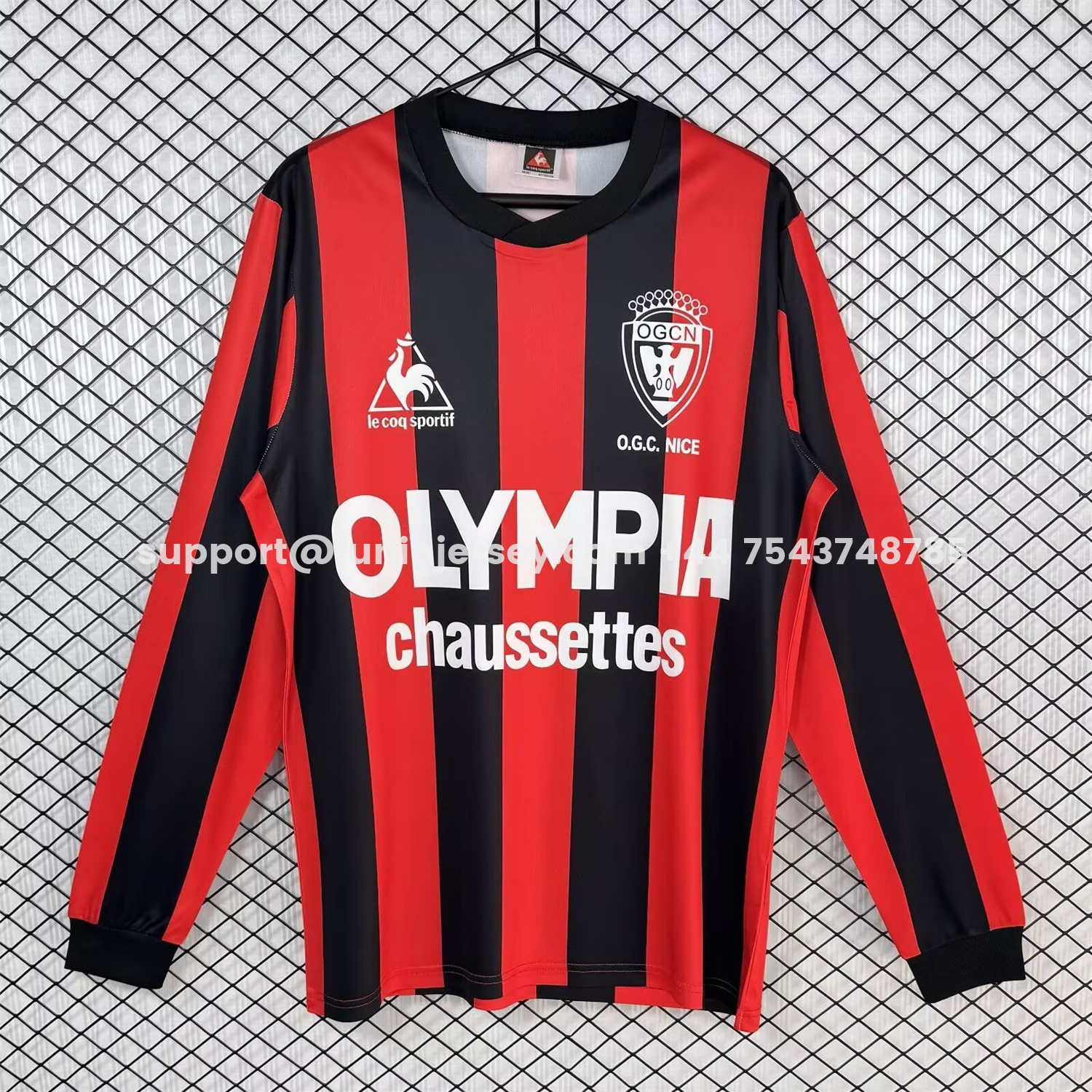 Funinjersey-Retro Nice 1977-78 Home Long Sleeves Jersey