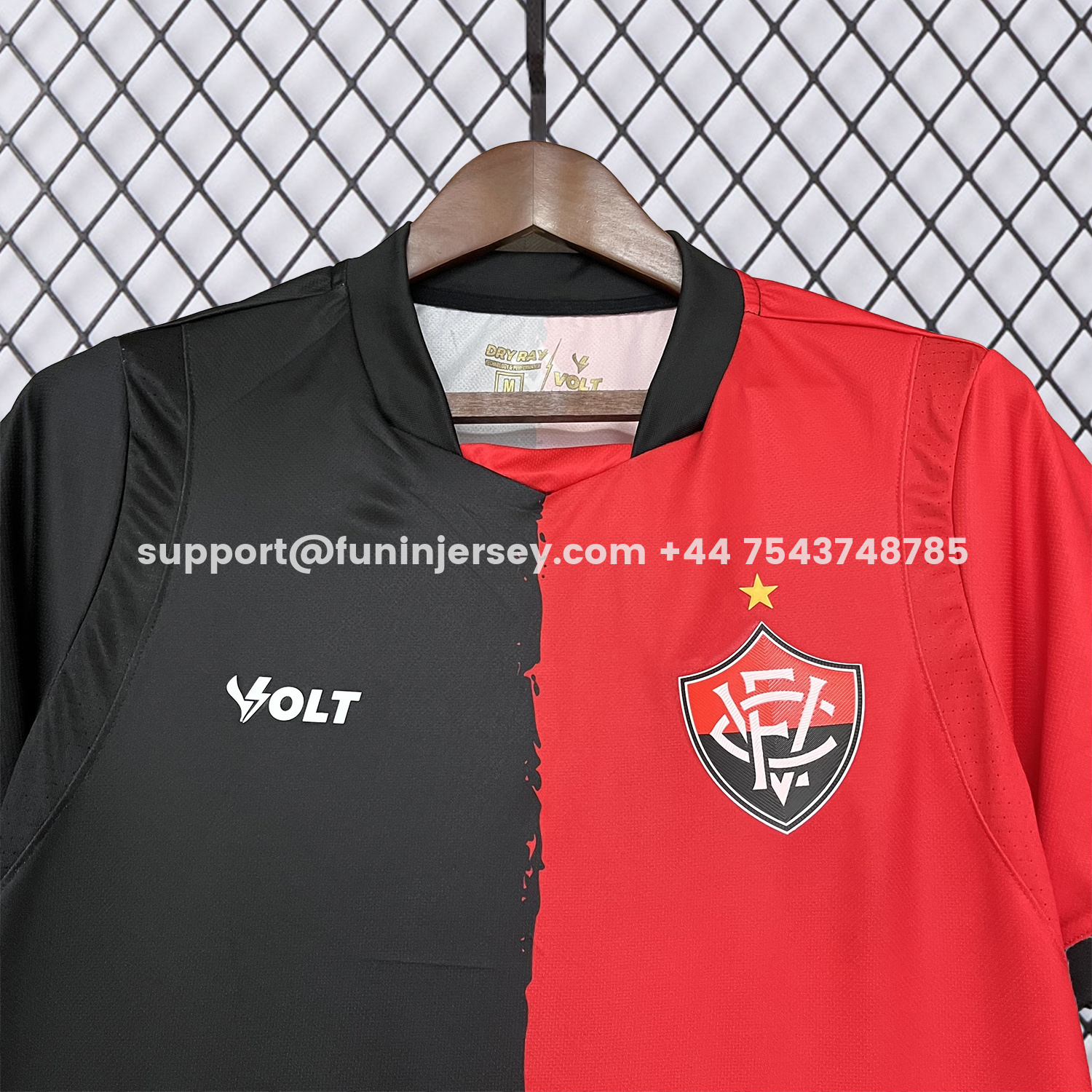 Funinjersey-Esporte Clube Vitória 25-26 Third Black Jersey - Fans Version