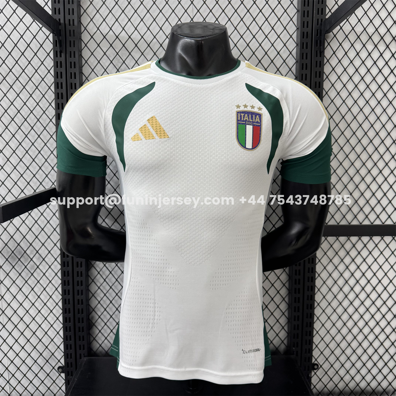 Funinjersey-Italy 2026 White Pre-Match Training Jersey - Player Version