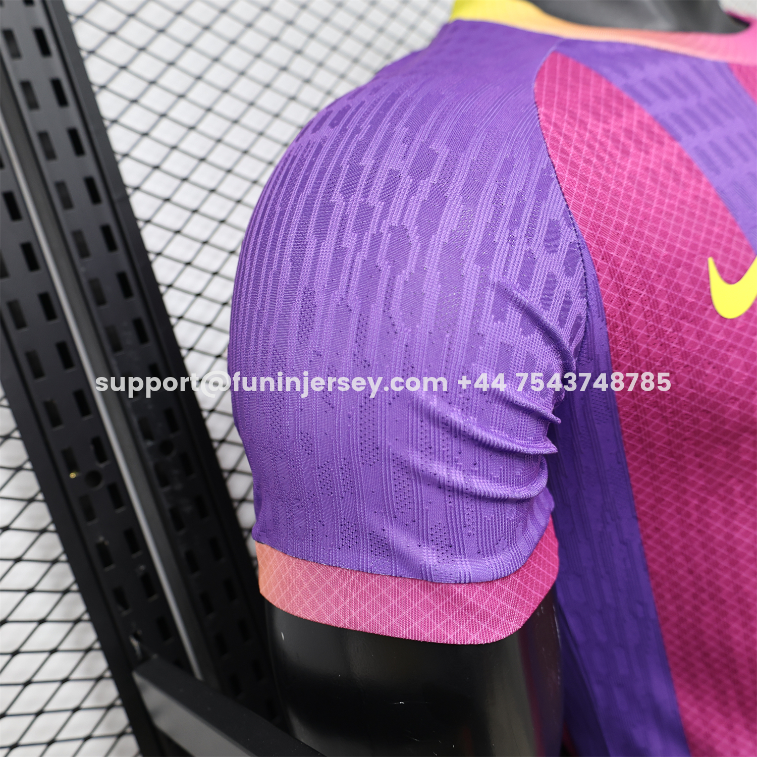 Funinjersey-Barcelona 25-26 Purple Pink And Yellow Special Jersey - Player Version