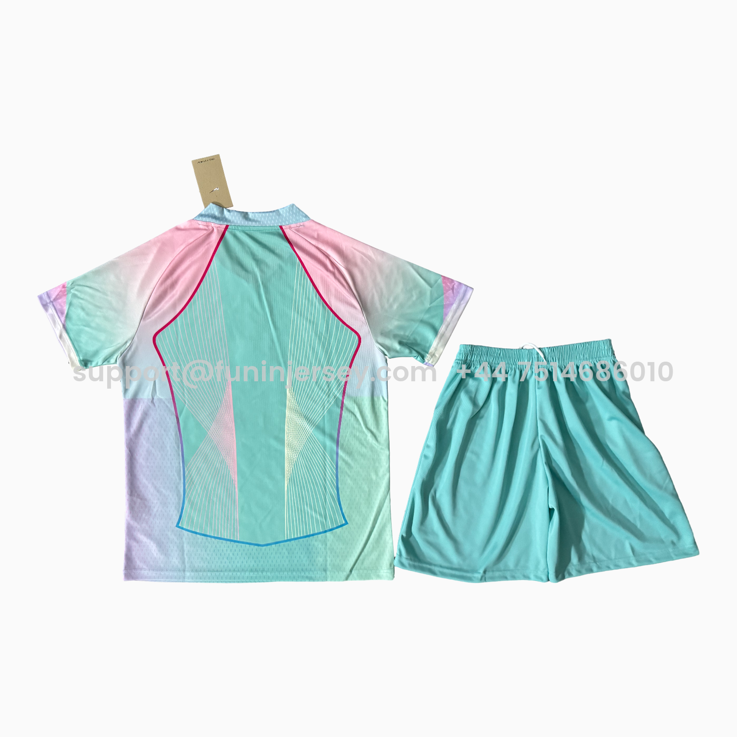 Funinjersey-Barcelona 25-26 T90 Light Green Special Men's Adult Jersey Set - Fans Version