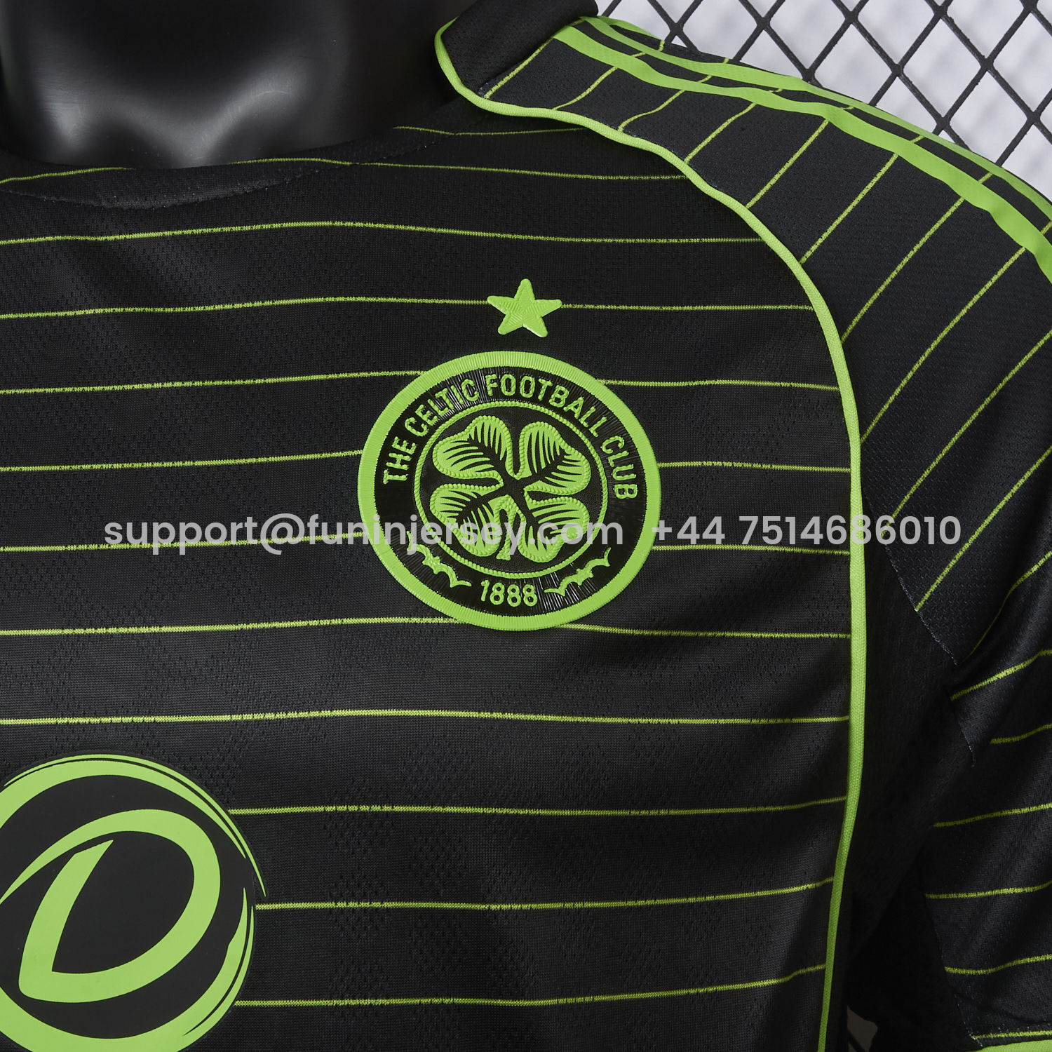 Funinjersey-Celtic 25-26 Away Black Jersey - Player Version