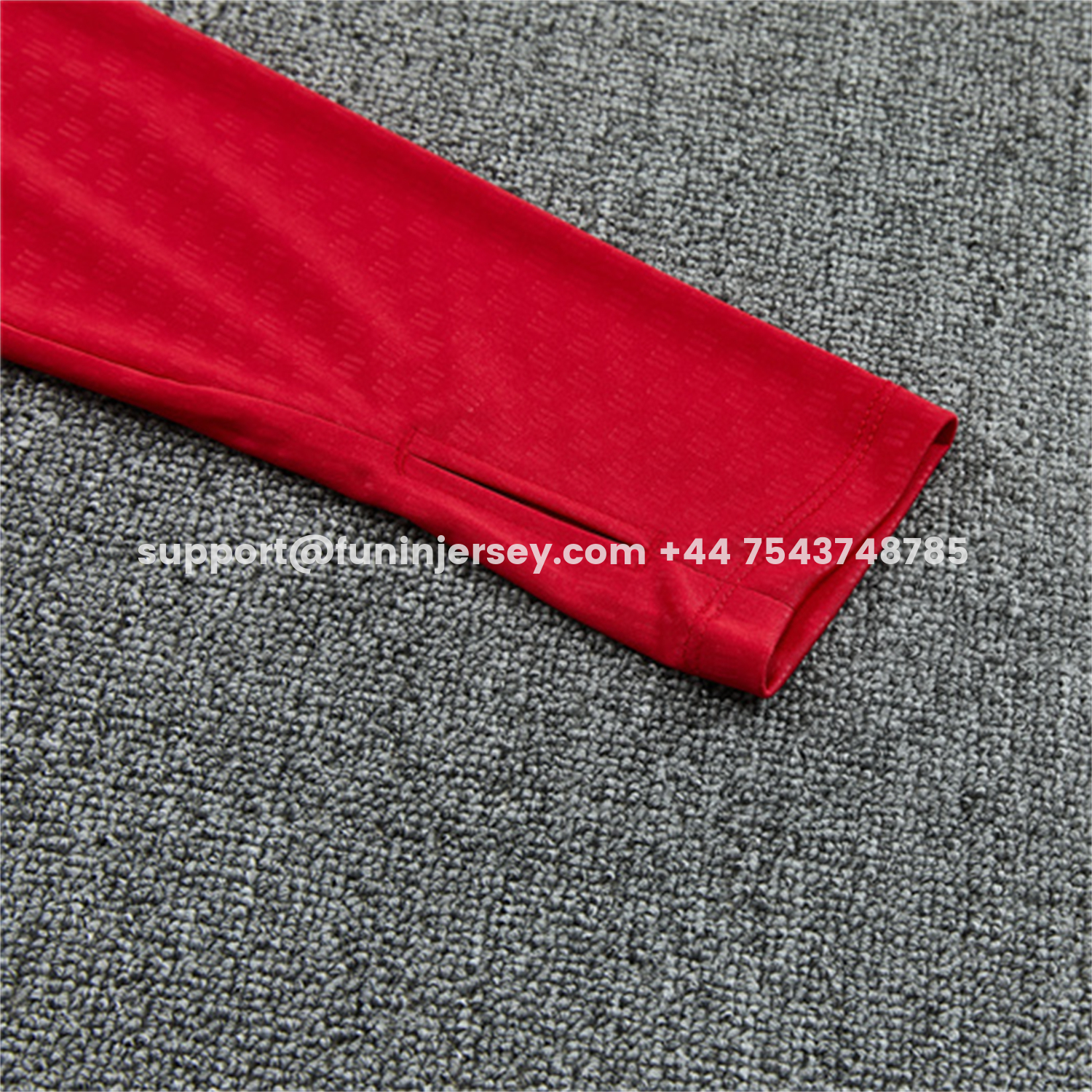 Funinjersey-Spain 2026 Kids Long Sleeve Training Set - Red Top & Black Pants