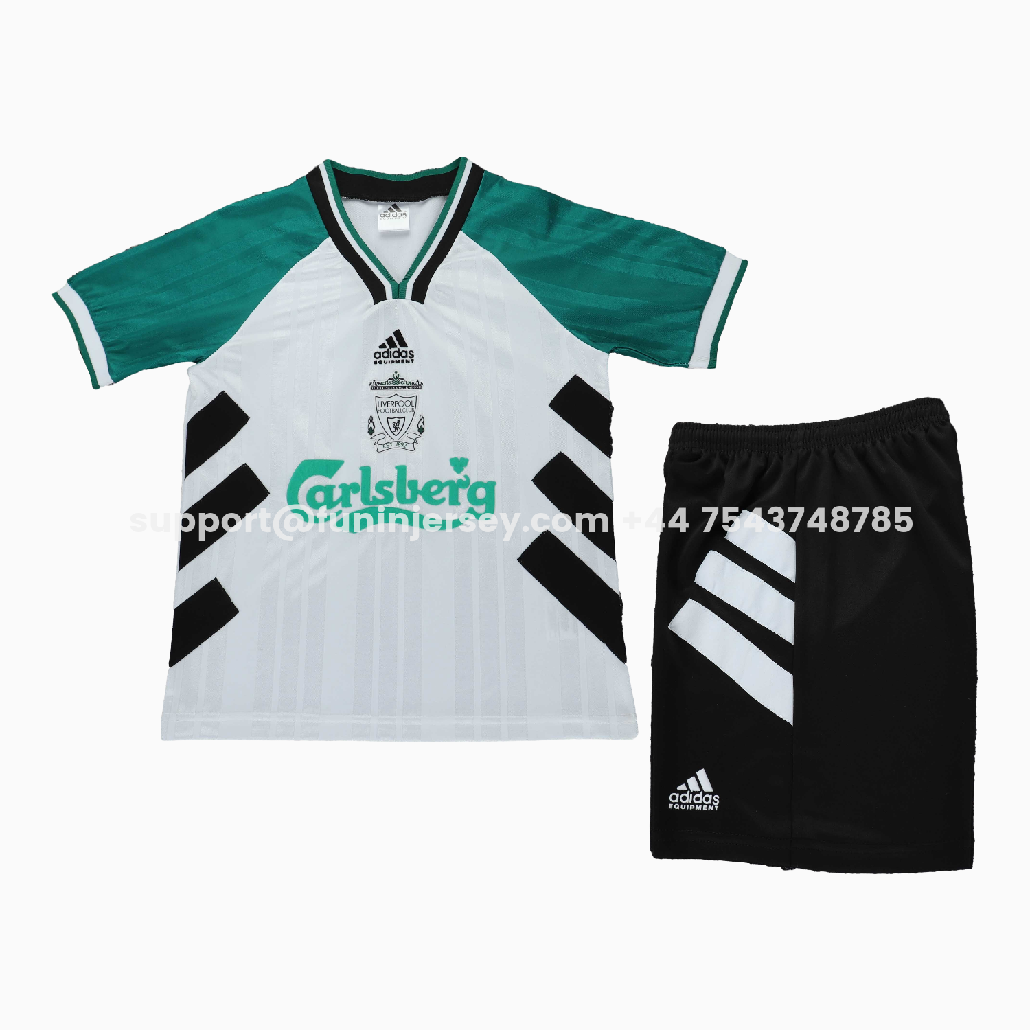 Funinjersey-Retro Liver.pool 1993-95 Away Kids Kit