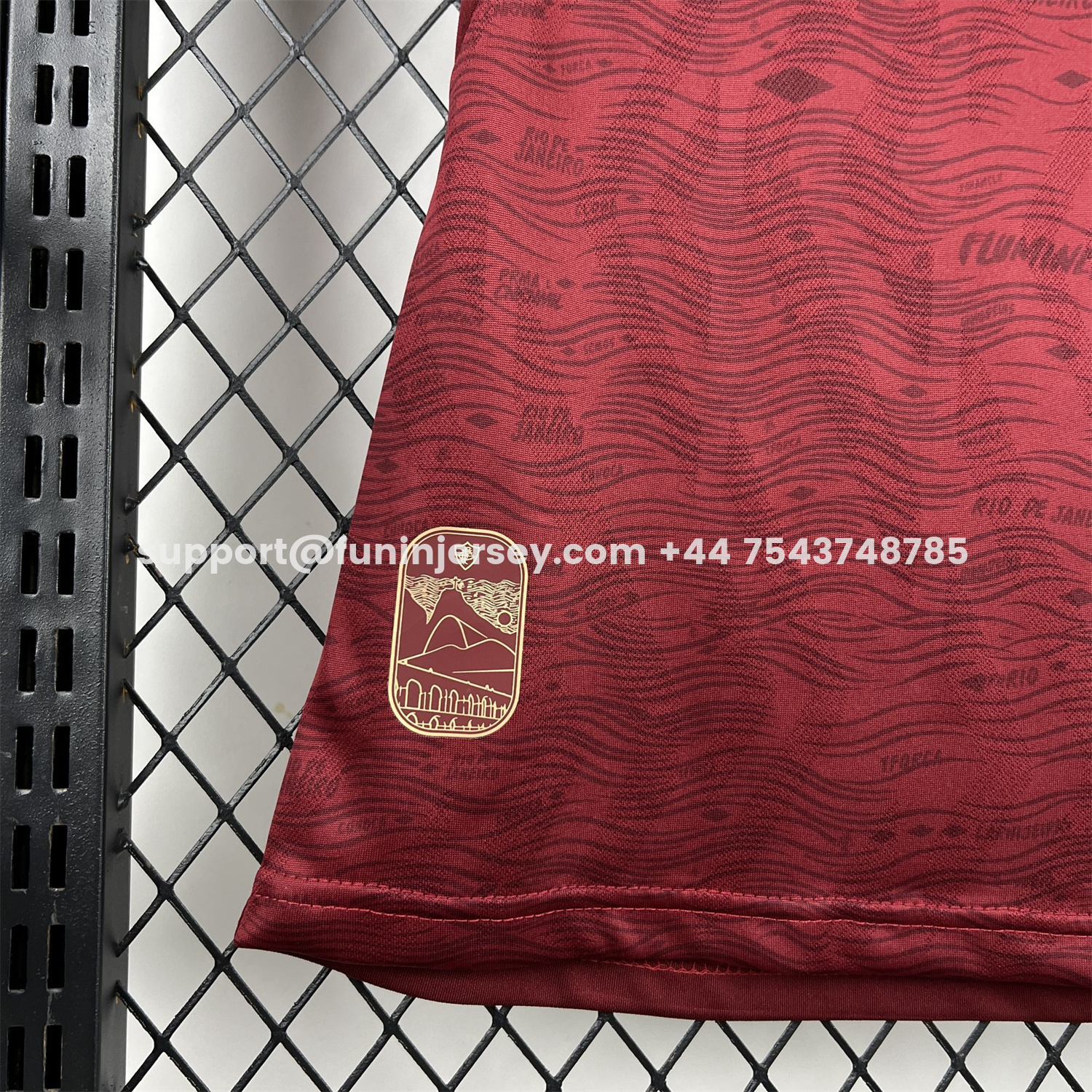 Funinjersey-Women's Fluminense 25-26 Third Red Jersey