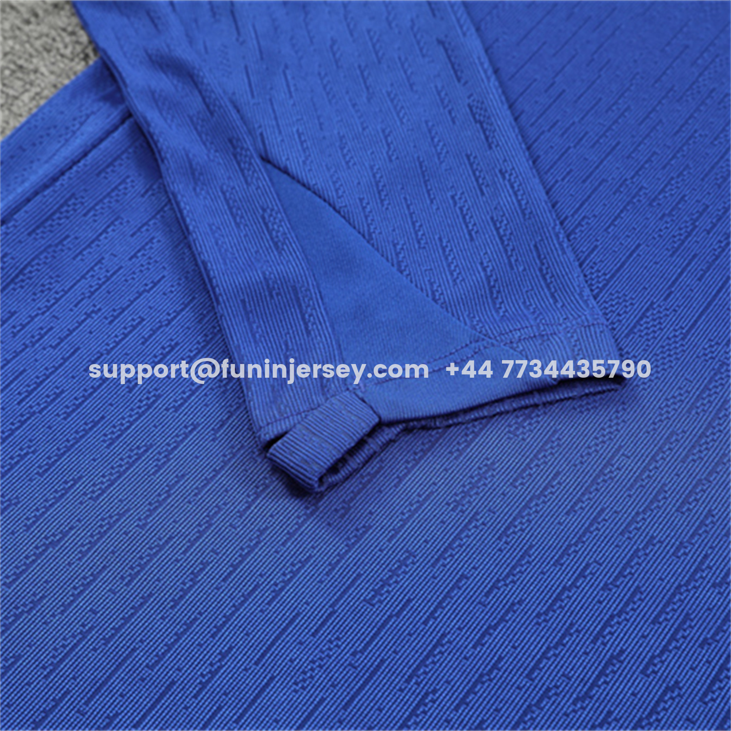 Funinjersey-C.H.E.L.S.E.A 25-26 Kids Long Sleeve Training Set - Player Version - Blue Top and Black Pants