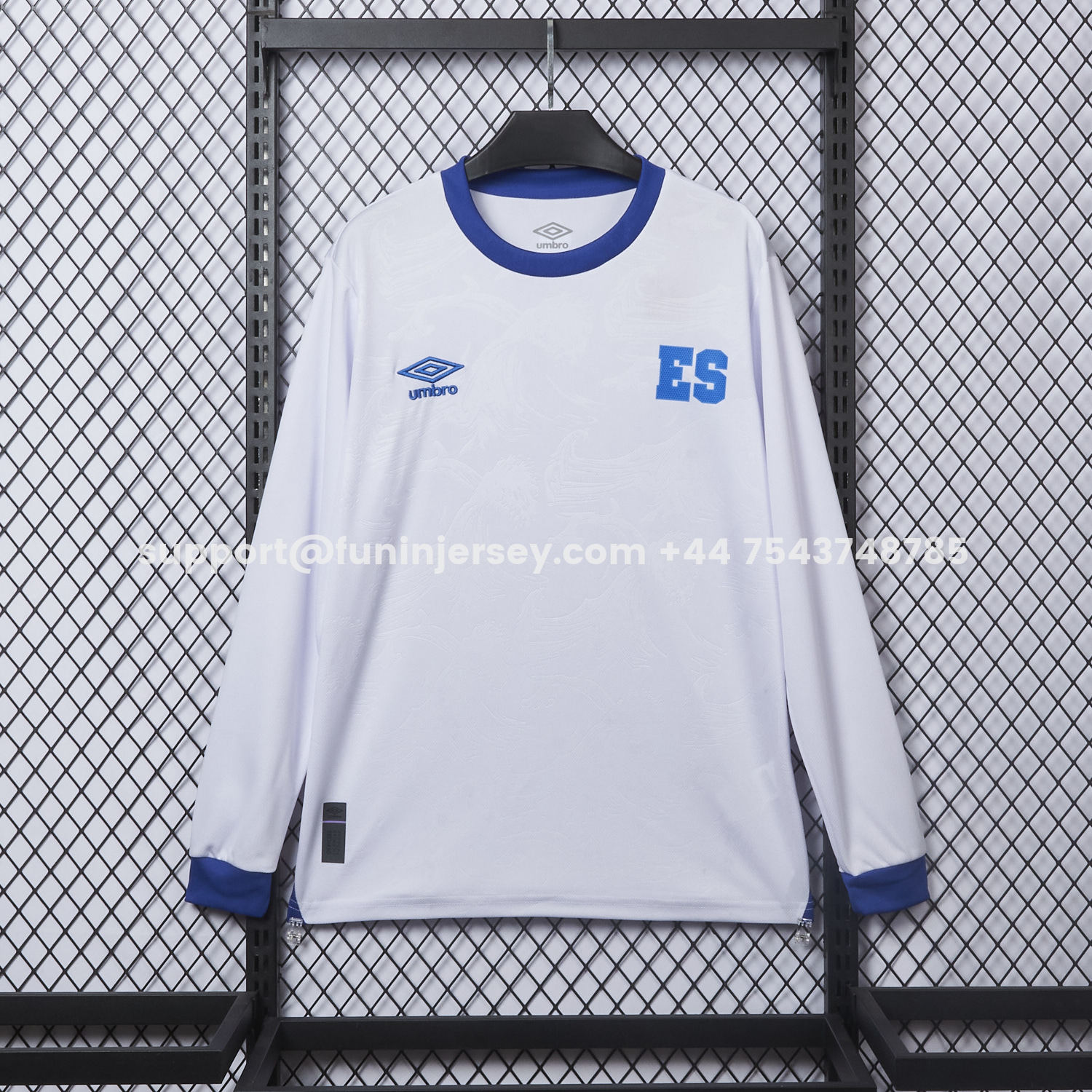 Funinjersey-El Salvador 2025-26 Away Long Sleeve Jersey - Fans Version