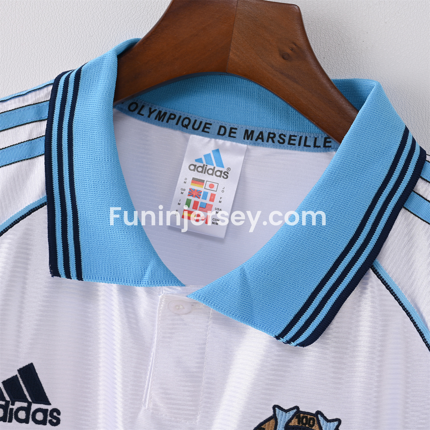 Funinjersey-Retro Marseille 1998-99 Home Jersey