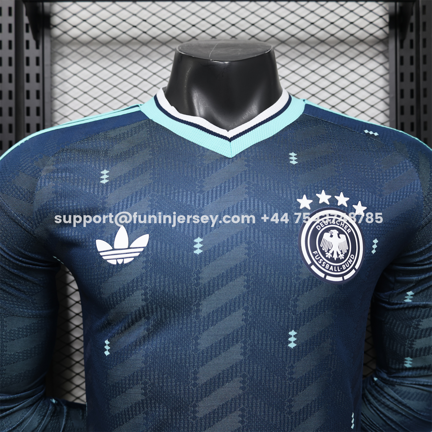 Funinjersey-Germany 2026 Away Long Sleeves Jersey - Player Version