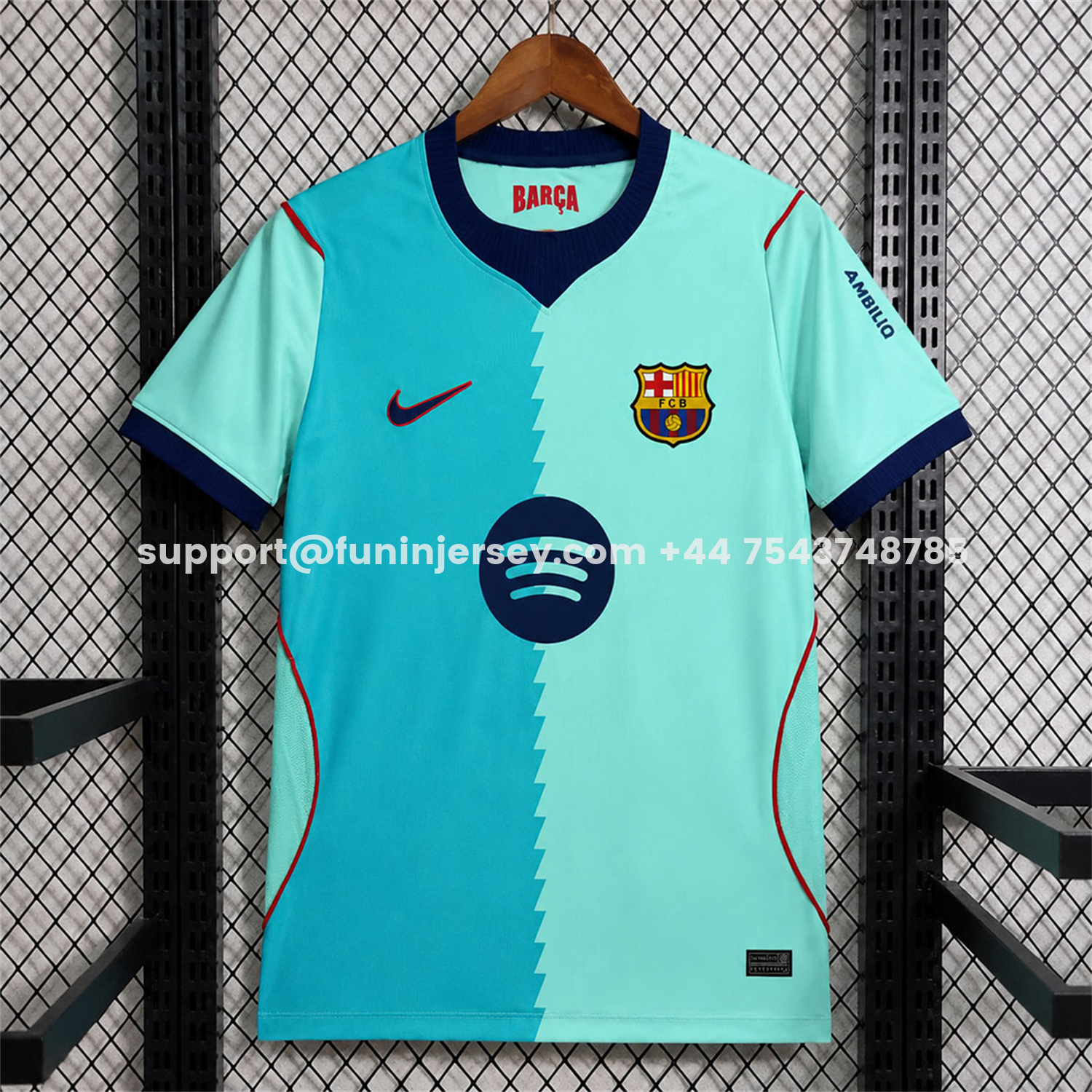 Funinjersey-Barcelona 26-27 Third Jersey - Fans Version
