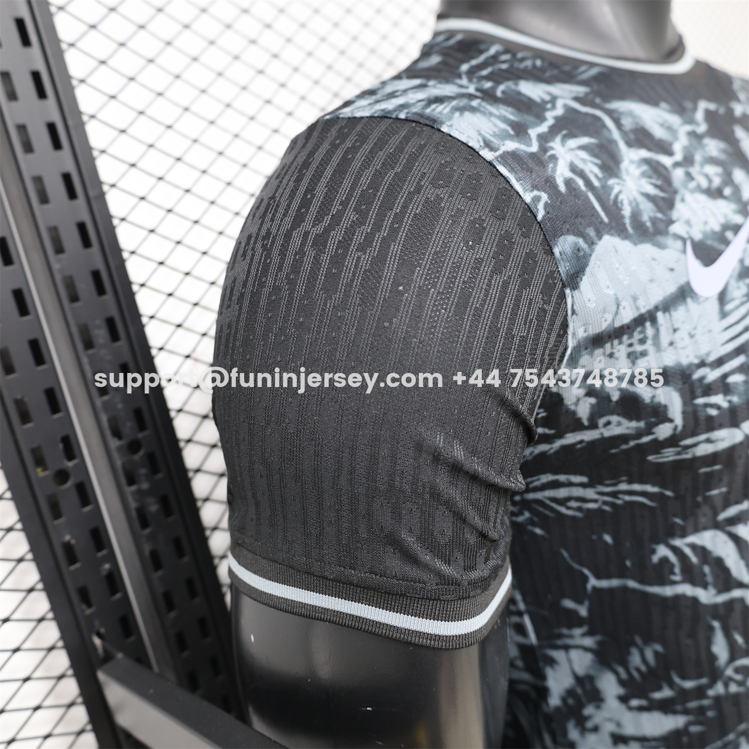 Funinjersey-Brazil 2026 Grey Jesus Black Special Jersey - Player Version