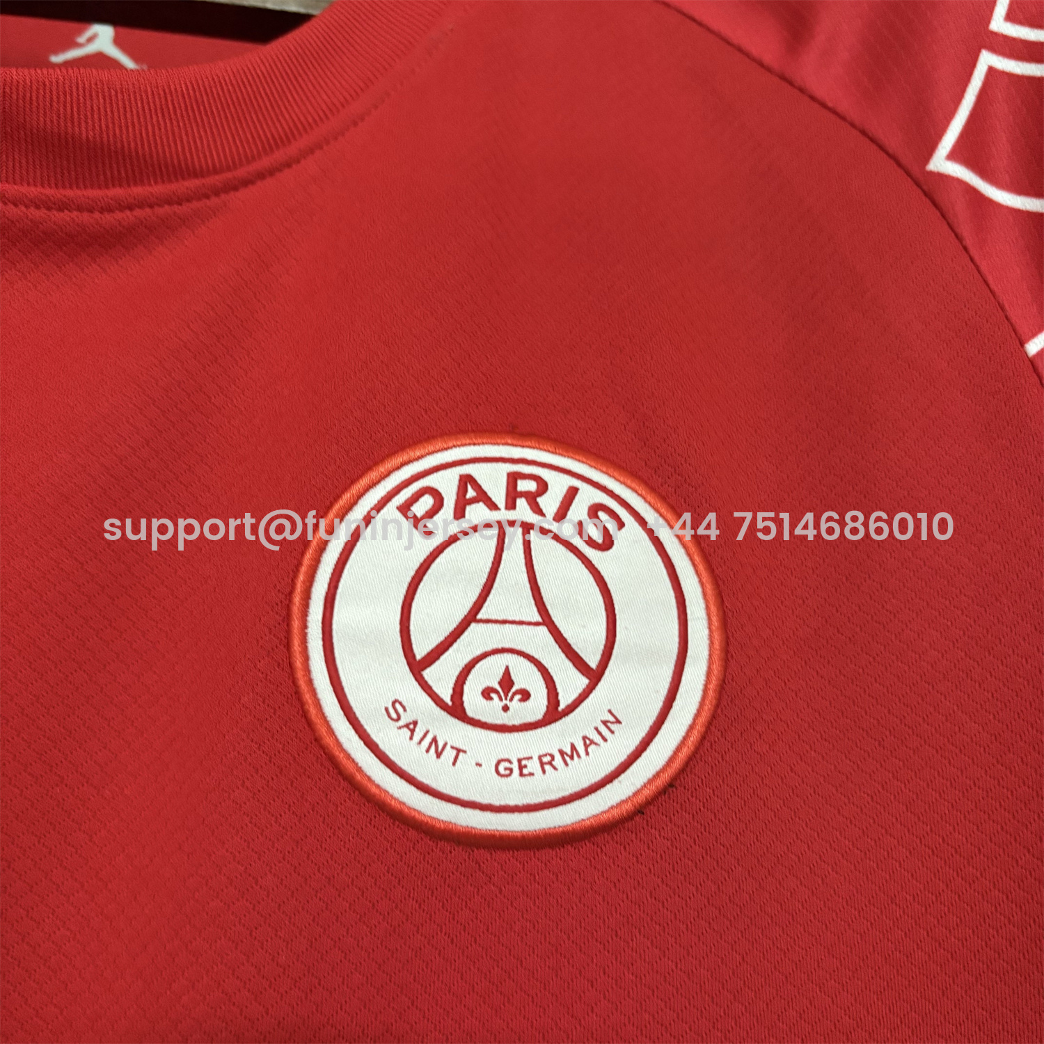 Funinjersey-Paris Saint-Germain PSG 25-26 Red Training Jersey - Fans Version