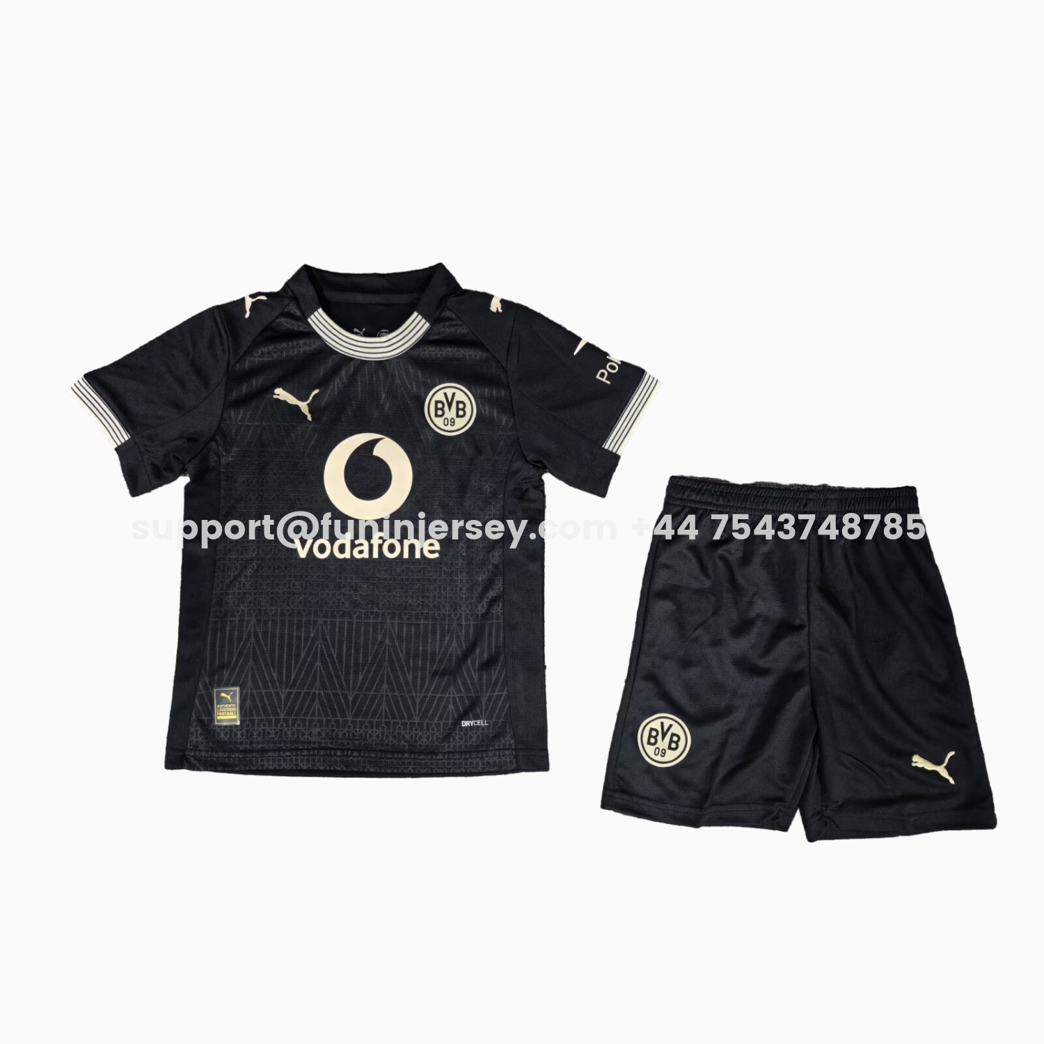 Funinjersey-Dortmund 25-26 “100 JAHRE STADION ROTE ERDE” Black Special Kids Kit