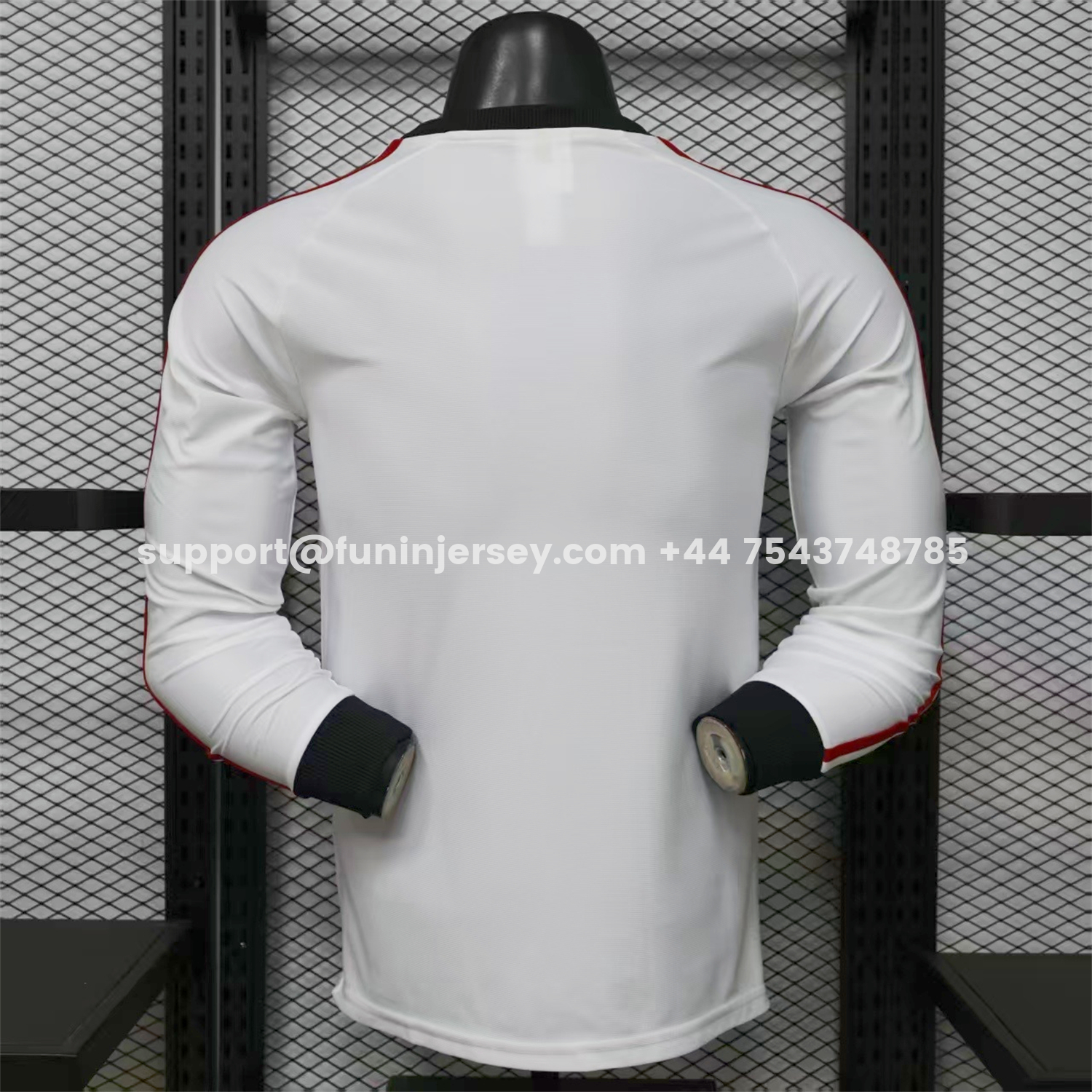 Funinjersey-Manchester United 26-27 White Casual Long Sleeves Jersey - Player Version