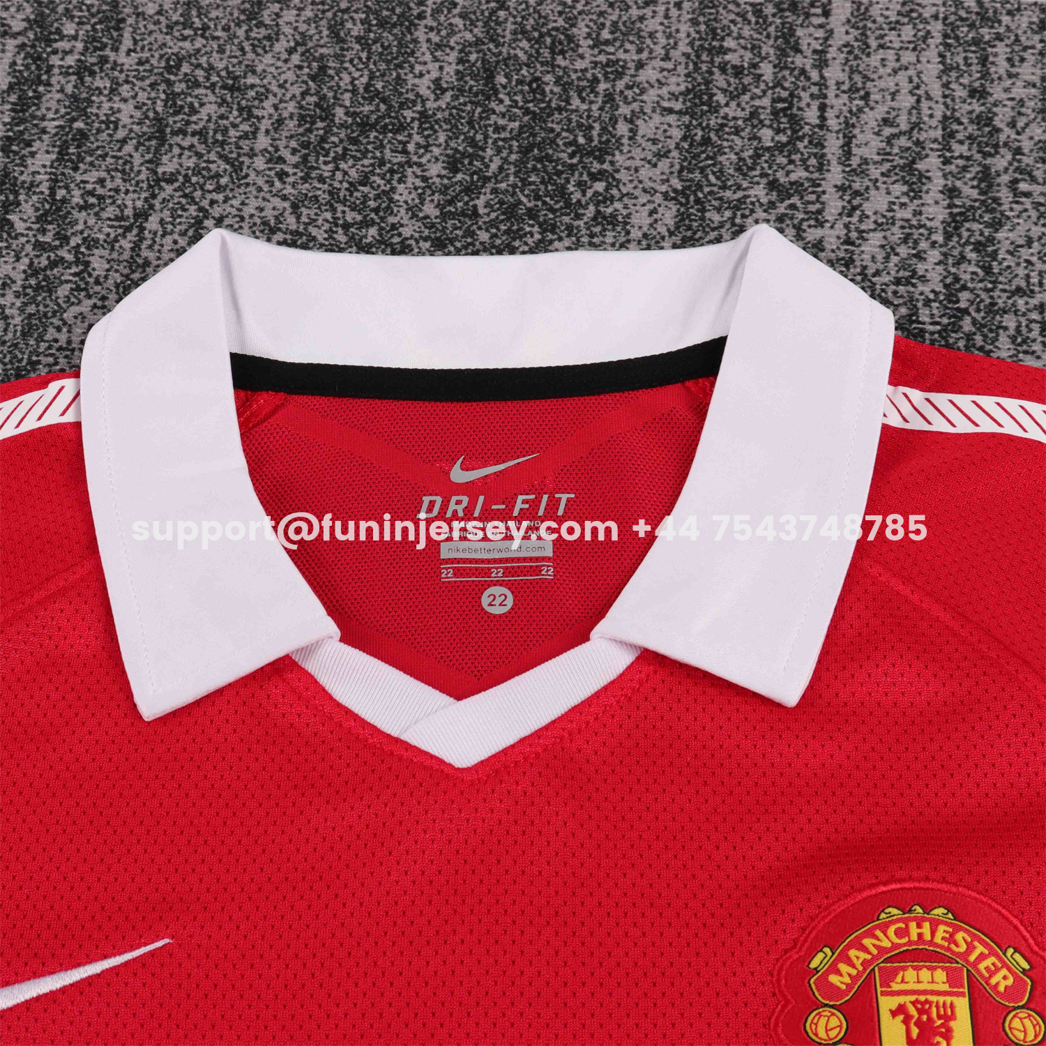 Funinjersey-Retro Manchester United 2010-11 Home Kids Kit