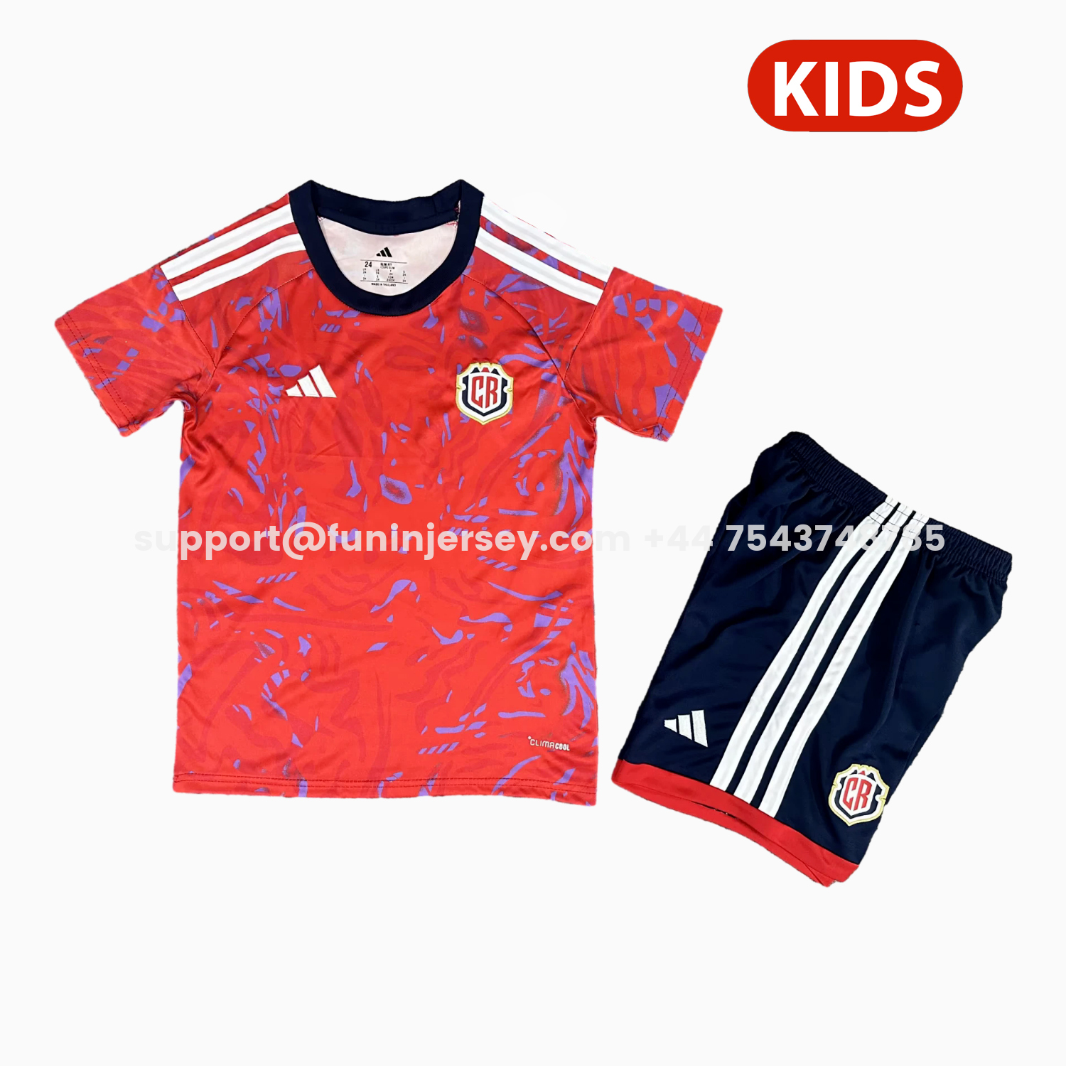 Funinjersey-Costa Rica 2026 Home Kids Kit