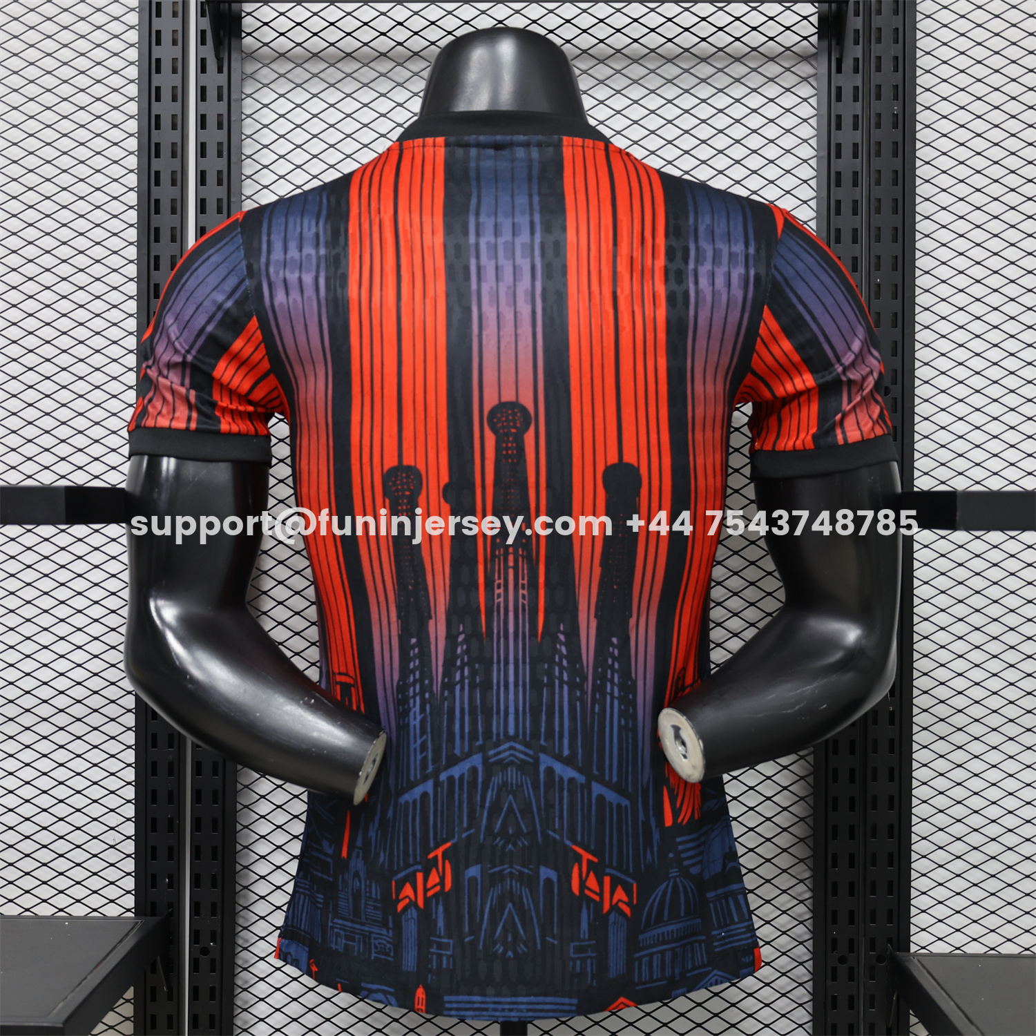 Funinjersey-Barcelona 26-27 Grey With Red Special Jersey - Player Version