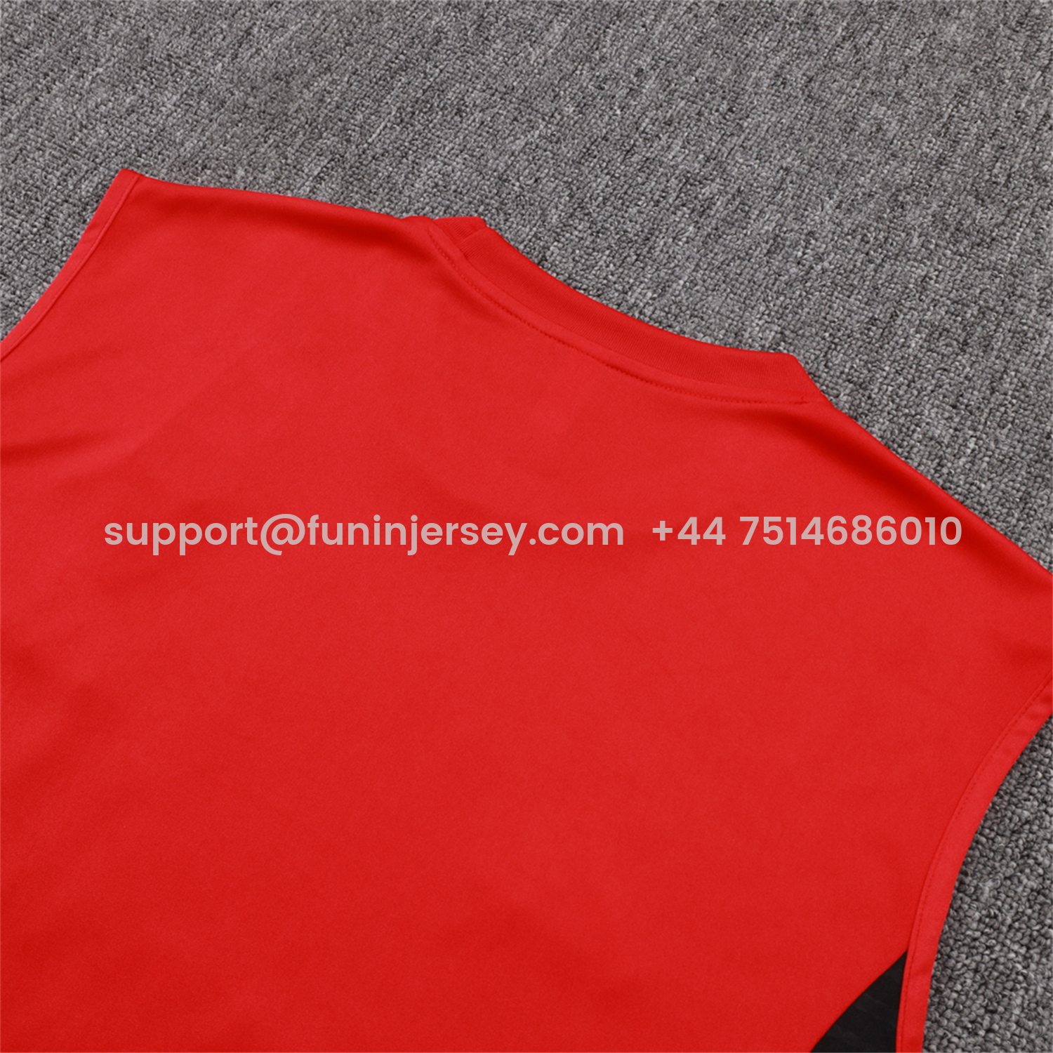 Funinjersey-Liver.pool 25-26 Vest Training Set - Red Vest & Black Shorts