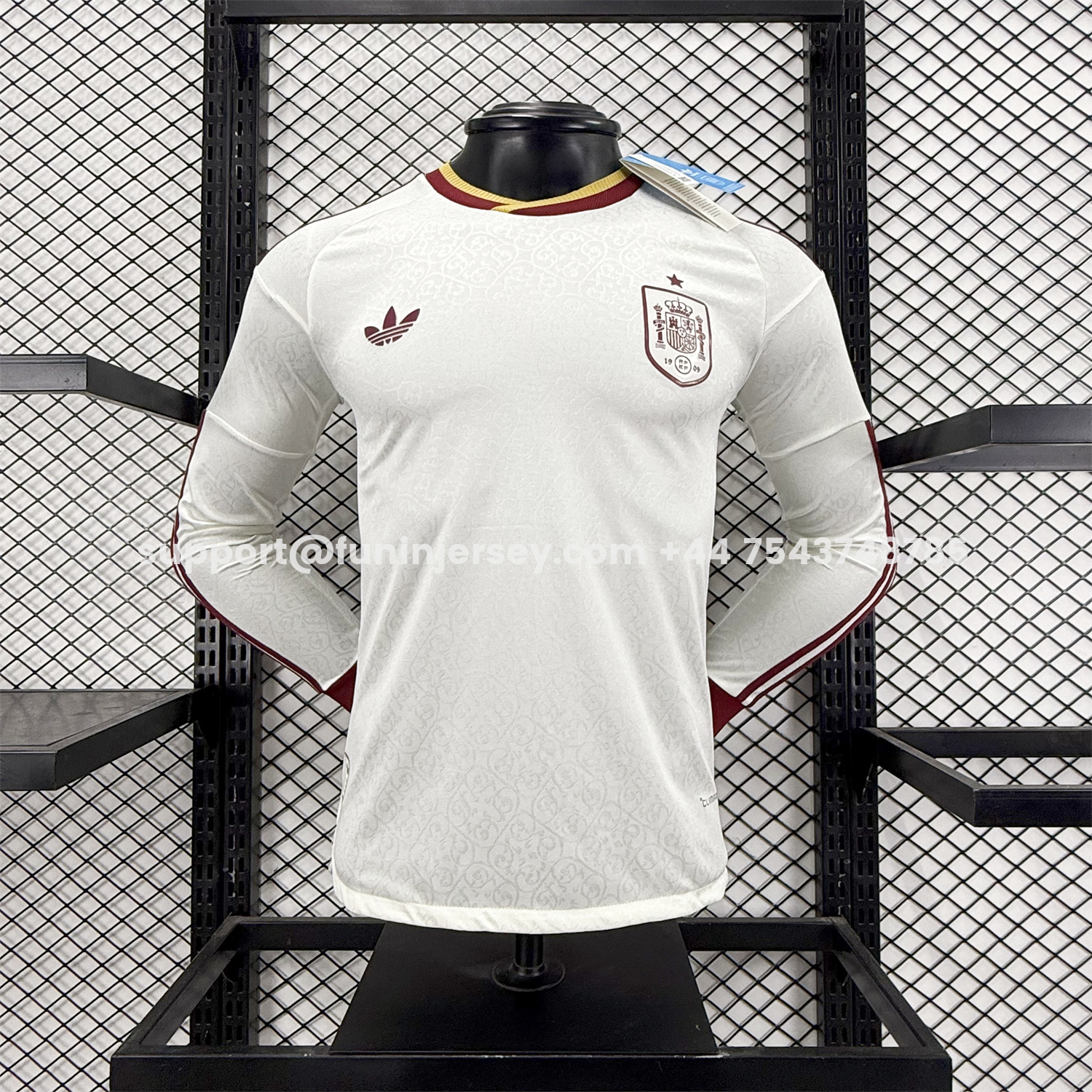 Funinjersey-Spain 2026 Away Long Sleeves Jersey - Player Version
