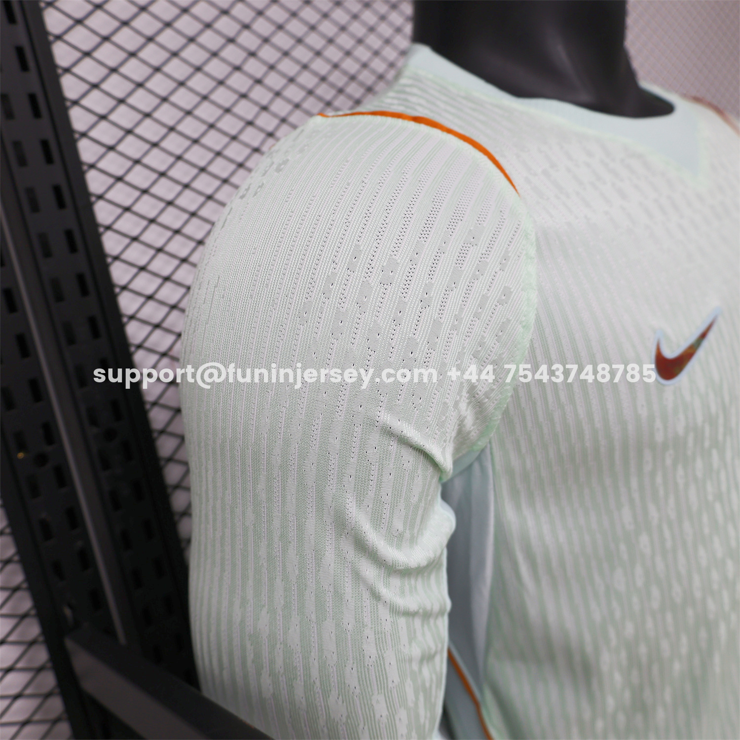 Funinjersey-France 2026 Away Mint Green Long Sleeves Jersey - Player Version