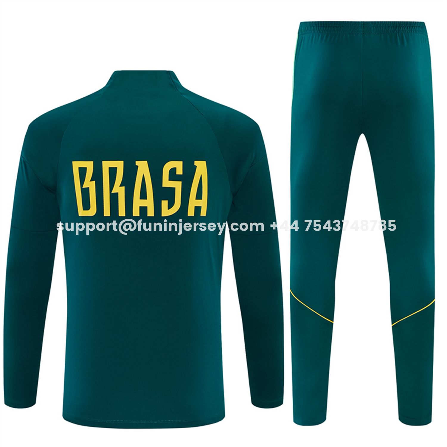 Funinjersey-Brazil 2026 Kids Long Sleeves Training Set - Colors Top & Colors Pants