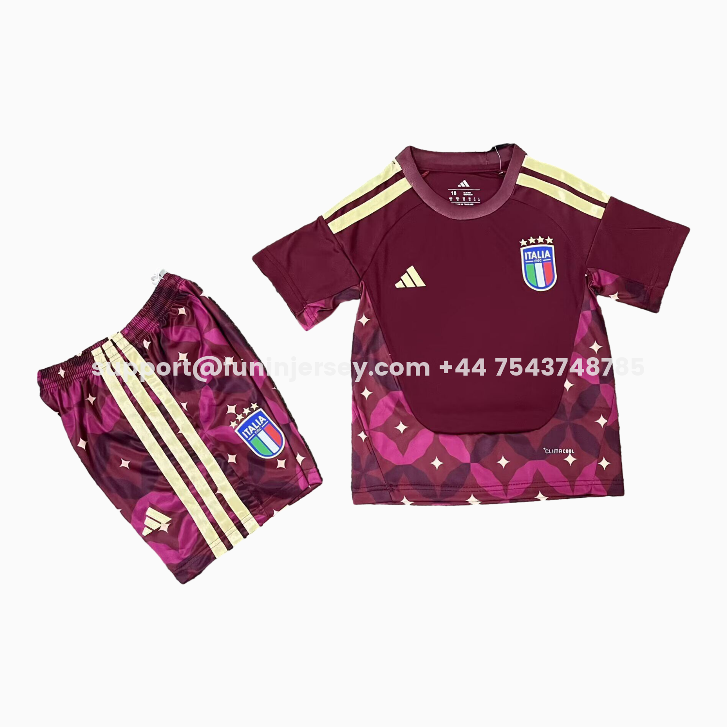 Funinjersey-Italy 2026 Goalkeeper Red Kids Kit