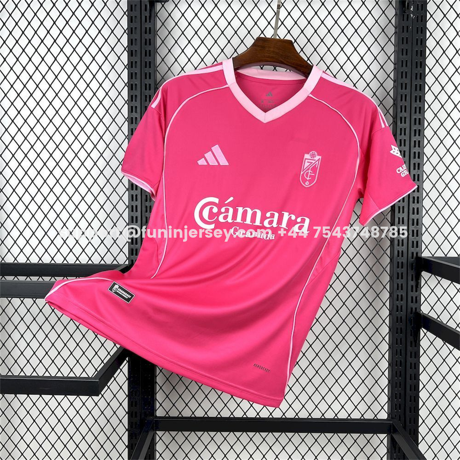 Funinjersey-Granada CF 25-26 Fourth Pink Jersey - Fans Version