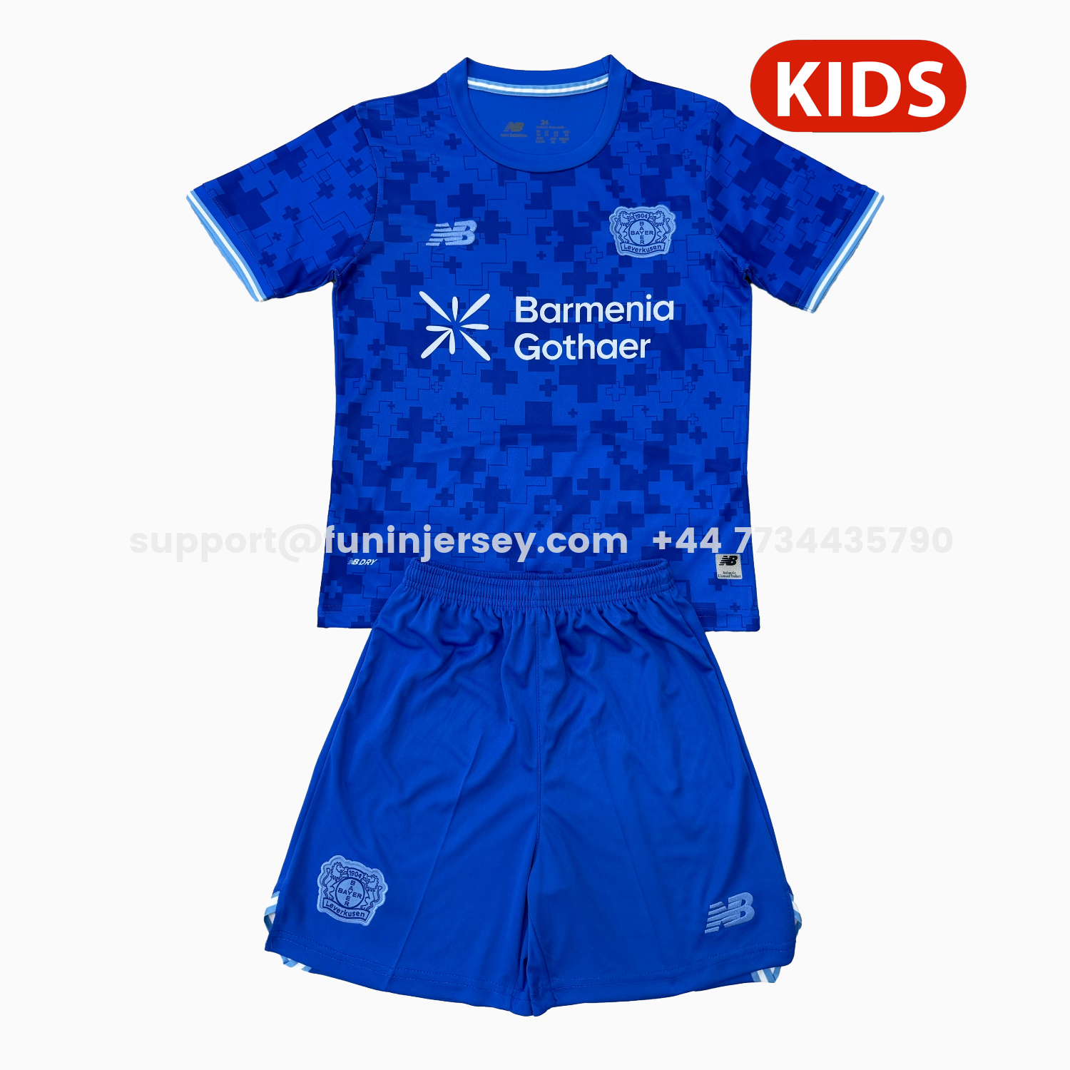 Funinjersey-Bayer 04 Leverkusen 25-26 Third Kids Kit