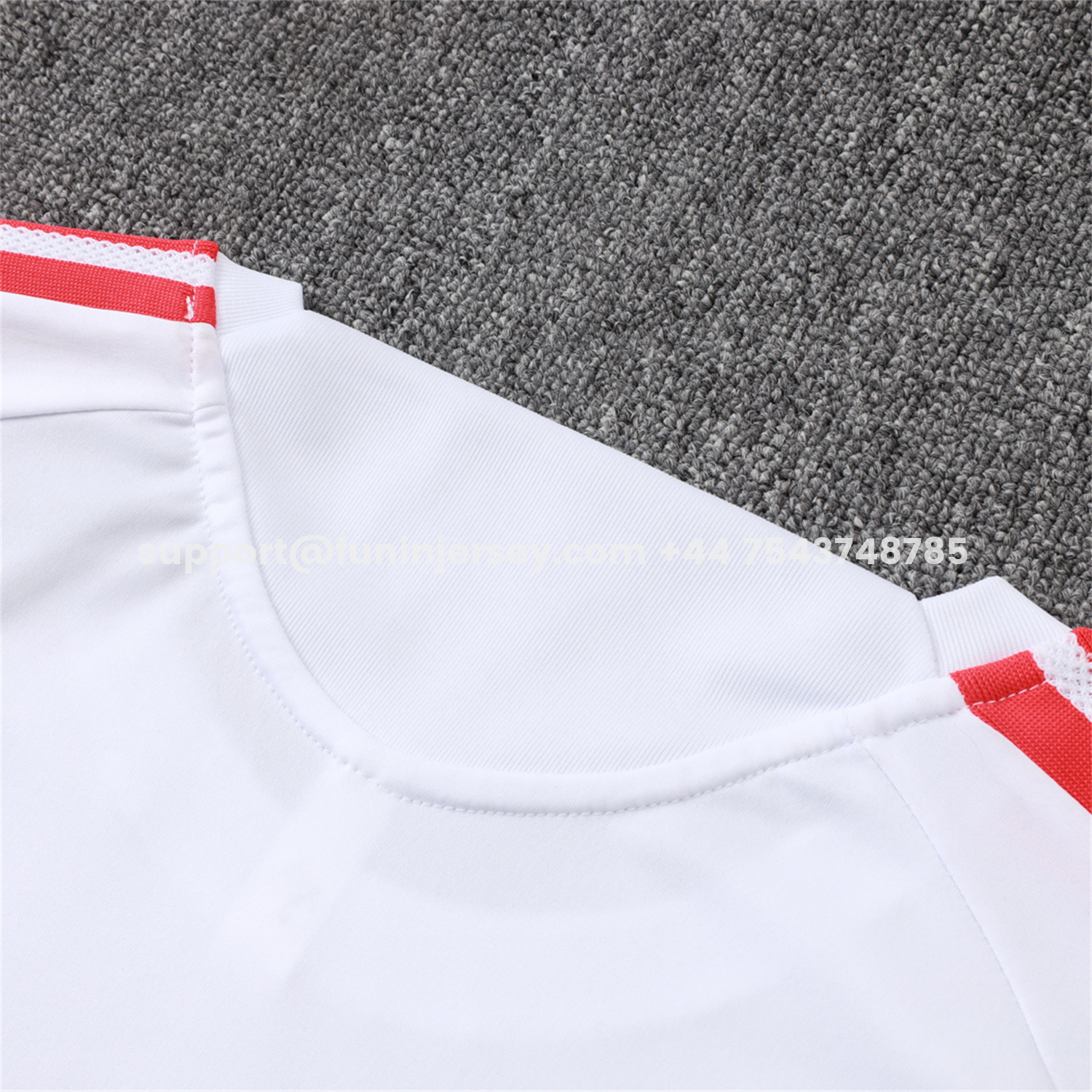 Funinjersey-SC Internacional 2026 Short-Sleeve Training Set - White Top and Red Shorts