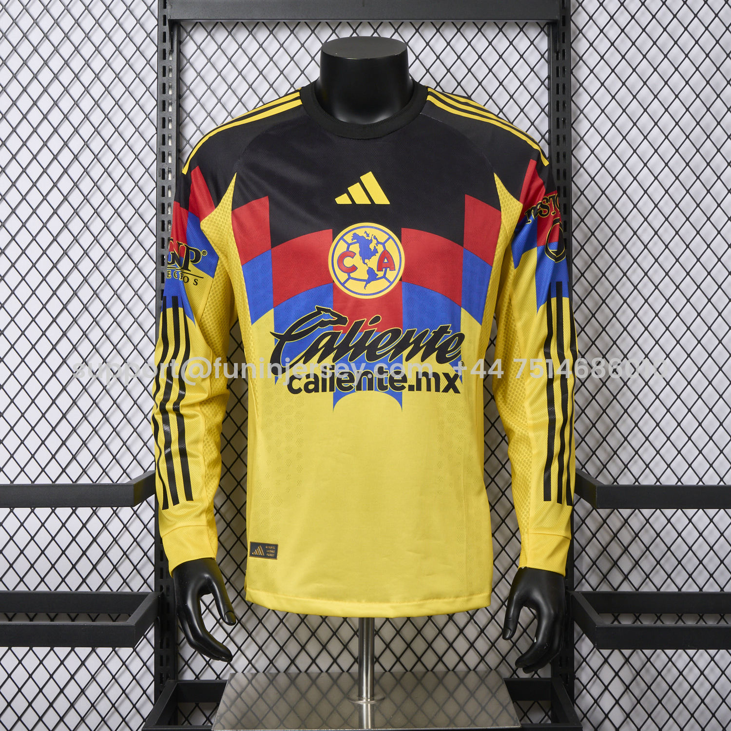 Funinjersey-Club América 25-26 Home Long Sleeves Jersey - Player Version