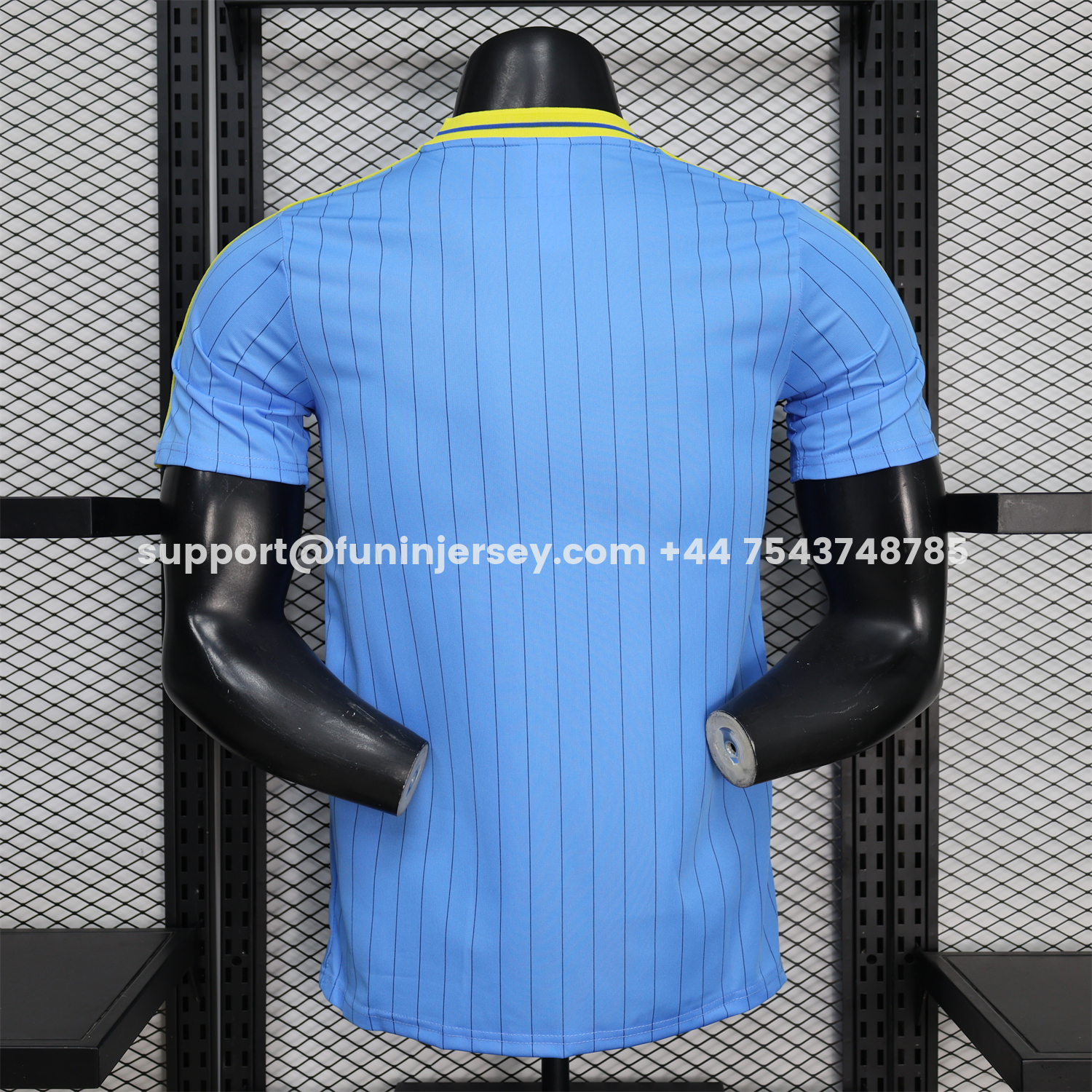 Funinjersey-Colombia 2026 Terrace Icon Retro Casual Style Blue Jersey - Player Version