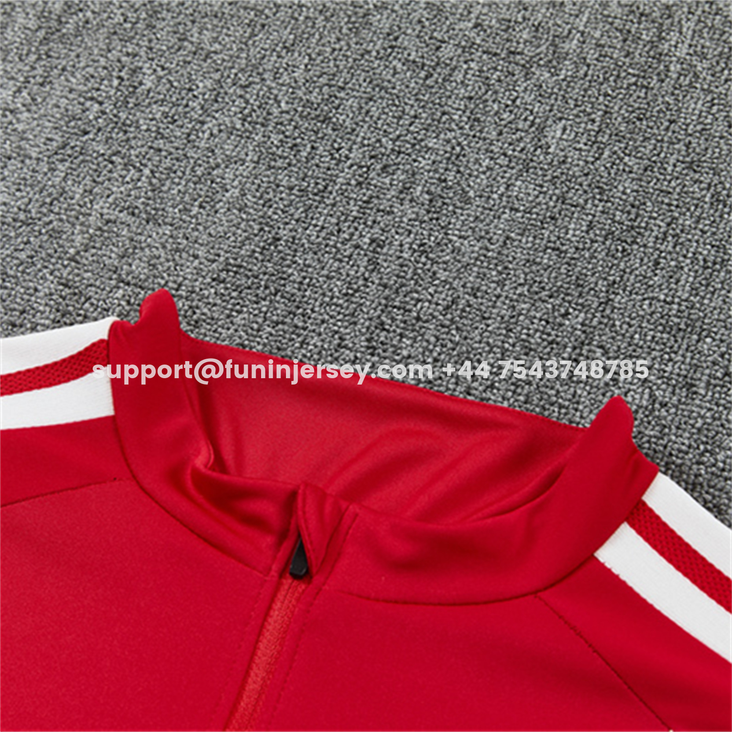 Funinjersey-Spain 2026 Long Sleeve Training Set - Red Top & Black Pants