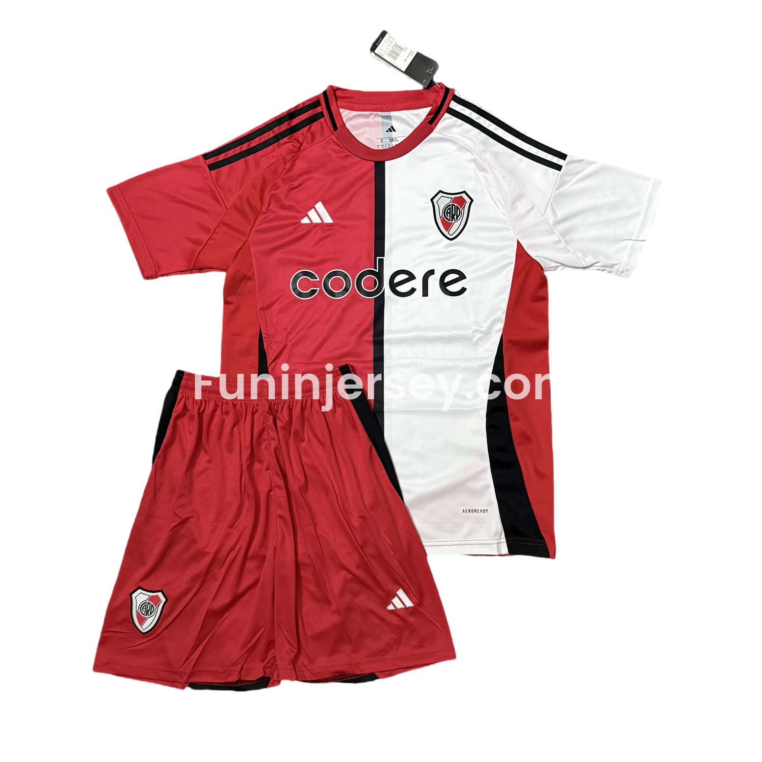 Funinjersey-River Plate 25-26 Third Men's Adult Jersey Set - Fans Version