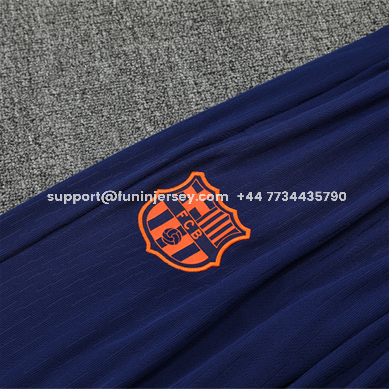 Funinjersey-Barcelona 25-26 Long Sleeve Training Set - Red Blue Line Top & Blue Pants