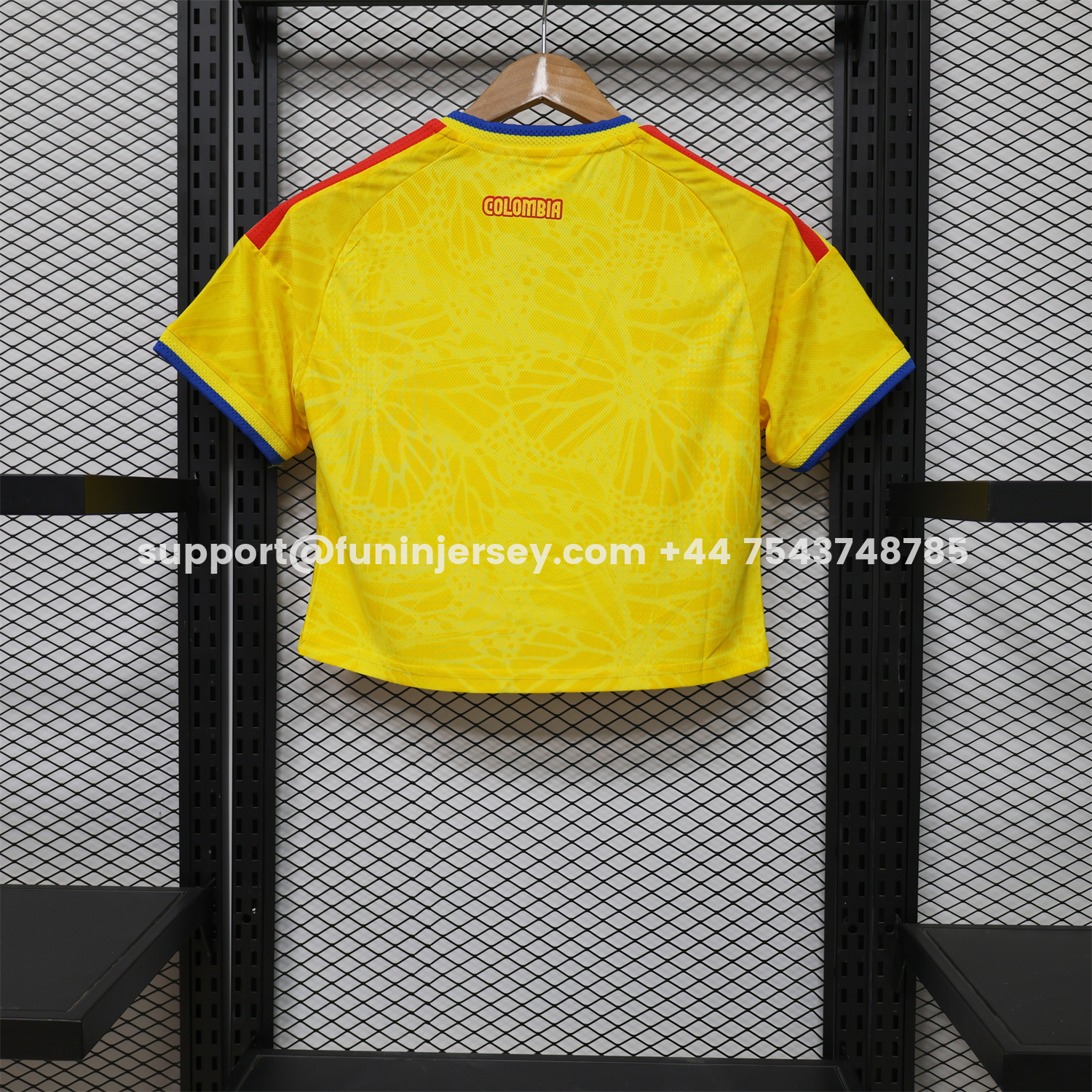 Funinjersey-Women's Colombia 2026 Home Cropped Jersey - Player Version