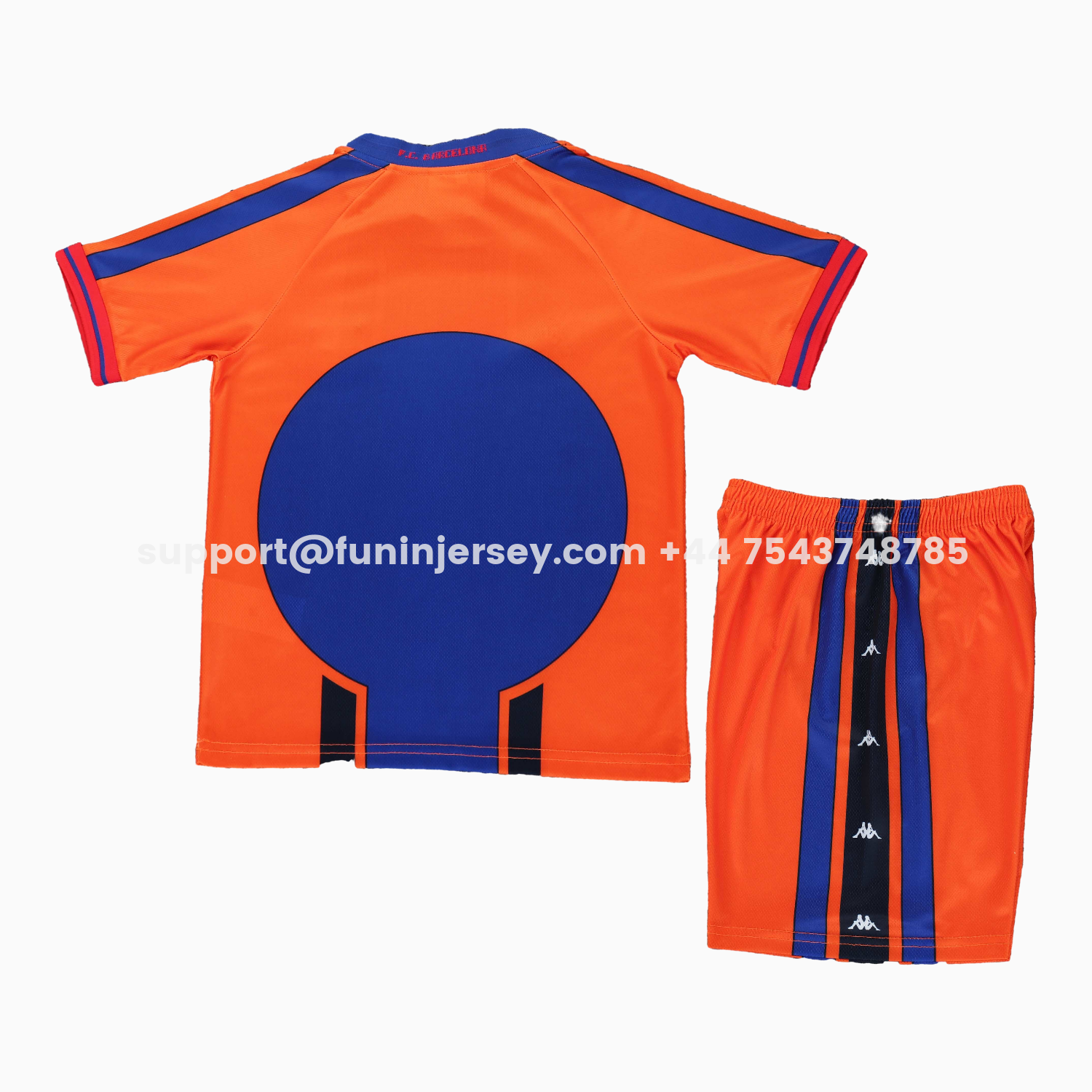 Funinjersey-Retro Barcelona 1997-98 Away Kids Kit