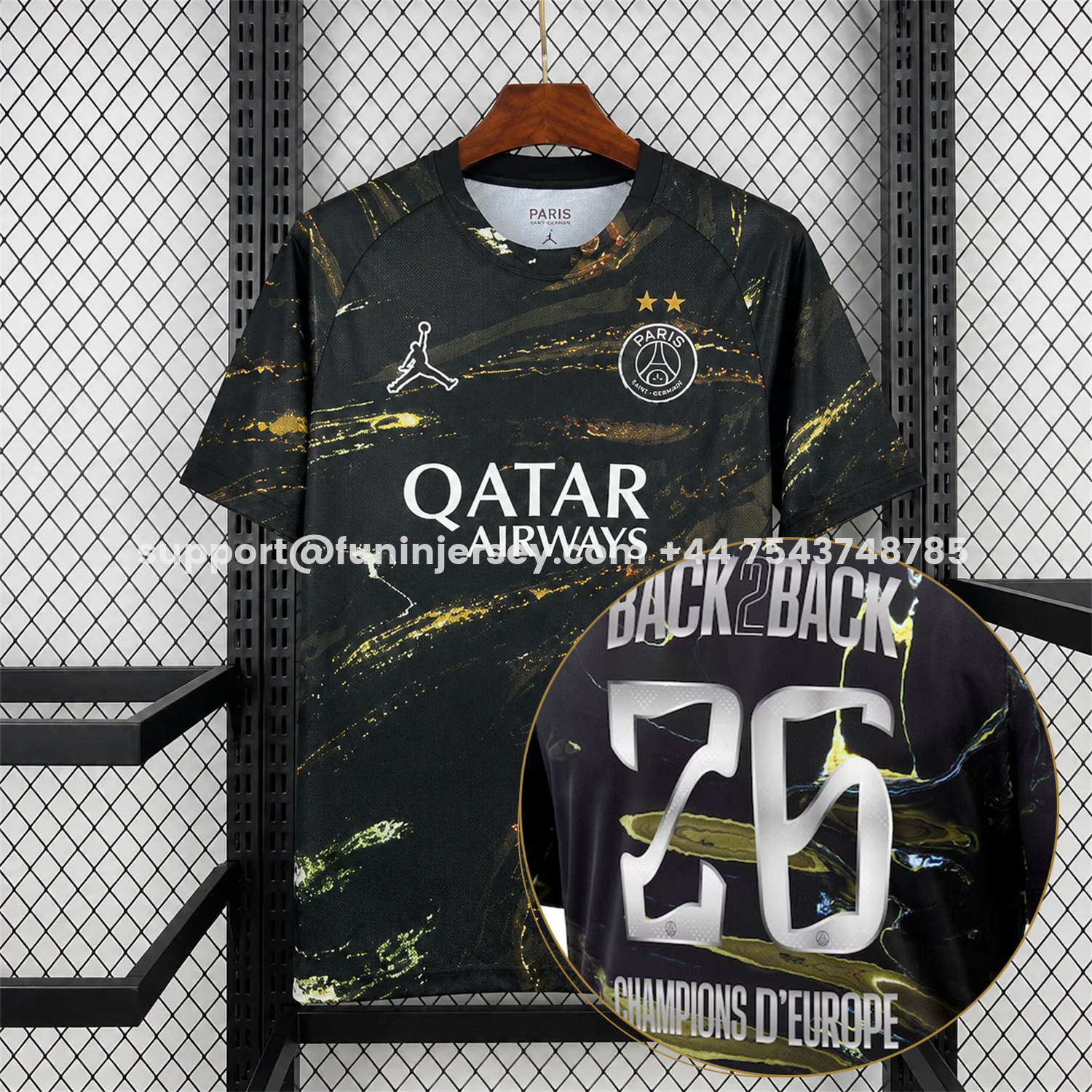 FUN-Funinjersey-【Champion 26 Font】Paris Saint-Germain PSG 25-26 Night Version Fifth Jersey - Fans Version