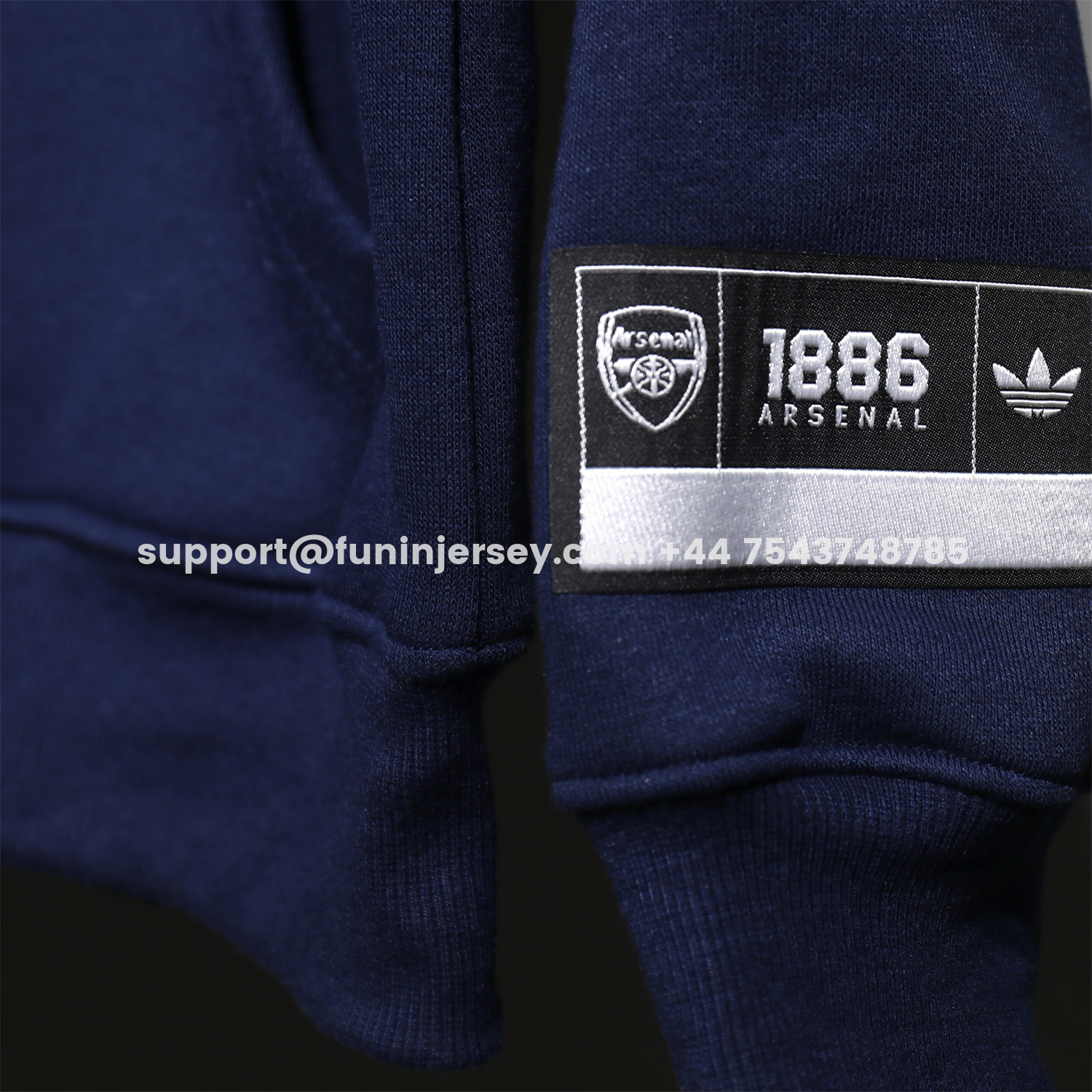 Funinjersey-Arsenal 25-26 Pure Color Training Set - Dark Blue Top and Dark Blue Pants