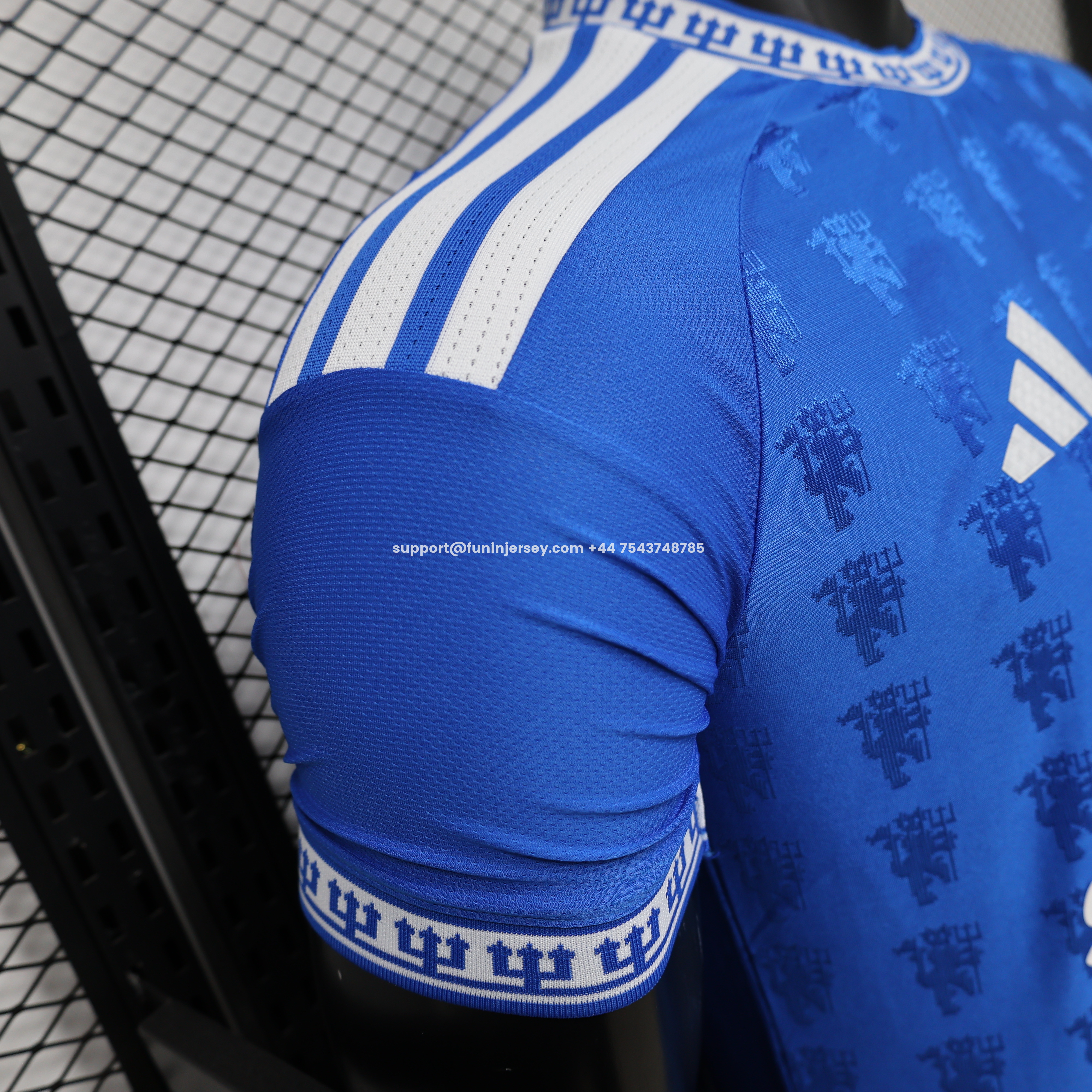 Funinjersey-Manchester United 26-27 Retro Style Blue Jersey - Player Version