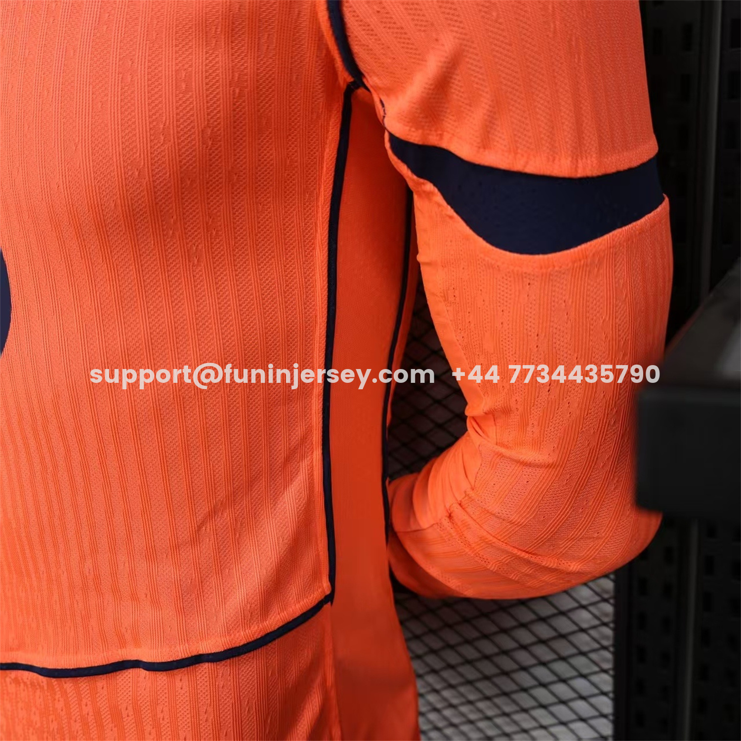 Funinjersey-Barcelona 25-26 Third Orange Long Sleeves Jersey - Player Version
