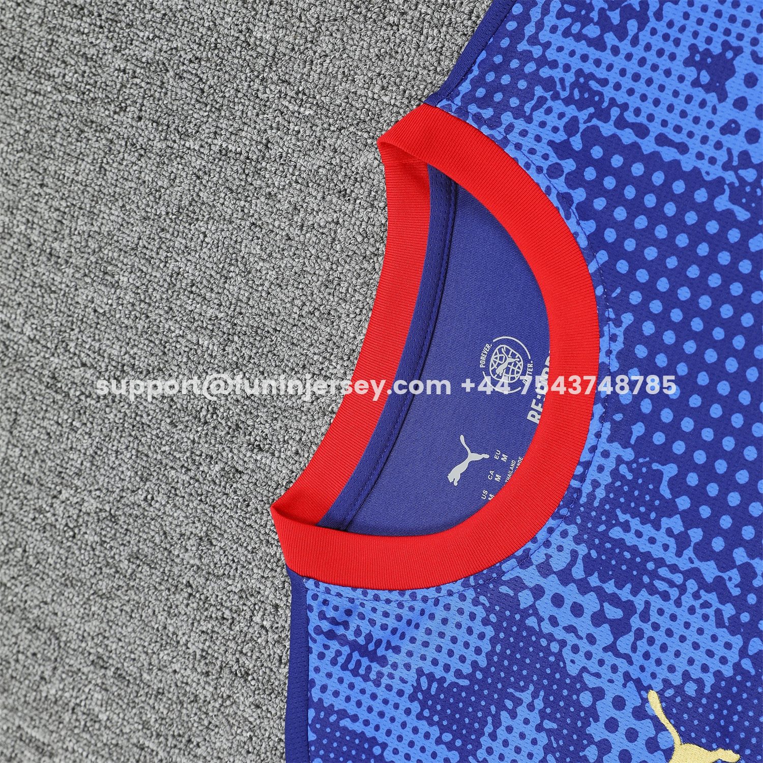 Funinjersey-RB Leipzig 25-26 Vest Training Set - Blue With Red Top & Dark Blue Pants