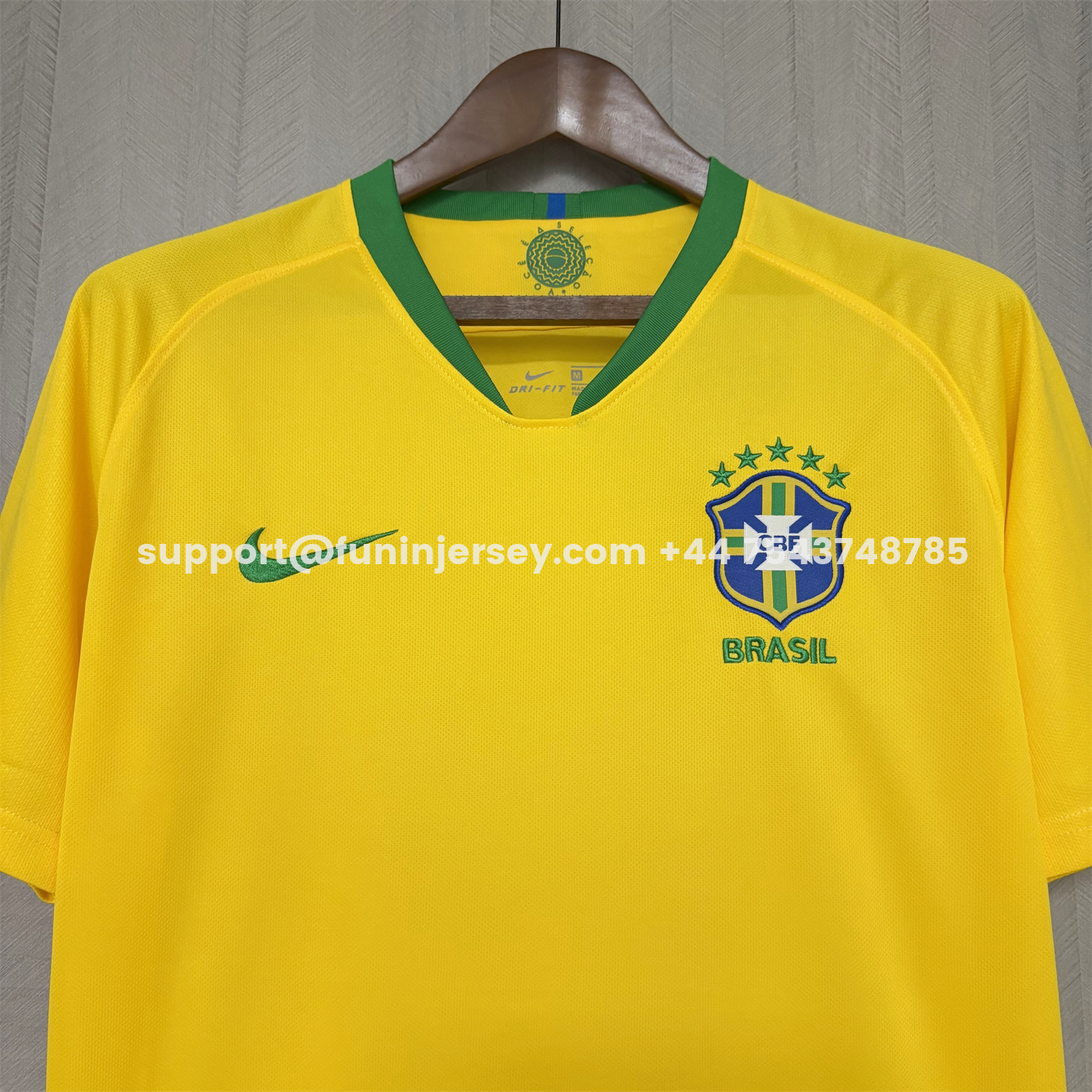 Funinjersey-Retro Brazil 2018 Home Jersey
