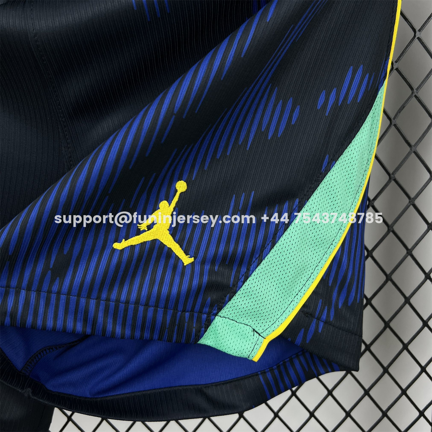Funinjersey-Brazil 2026 Away Blue Shorts - Fans Version