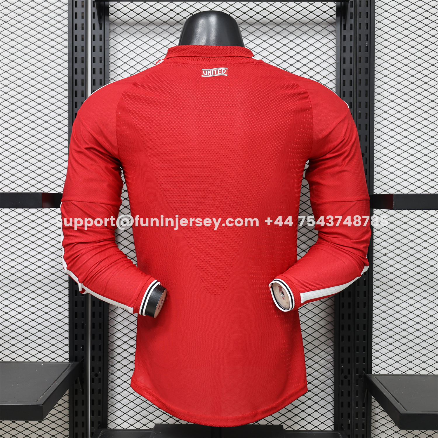 Funinjersey-Manchester United 26-27 Home Long Sleeves Jersey - Player Version