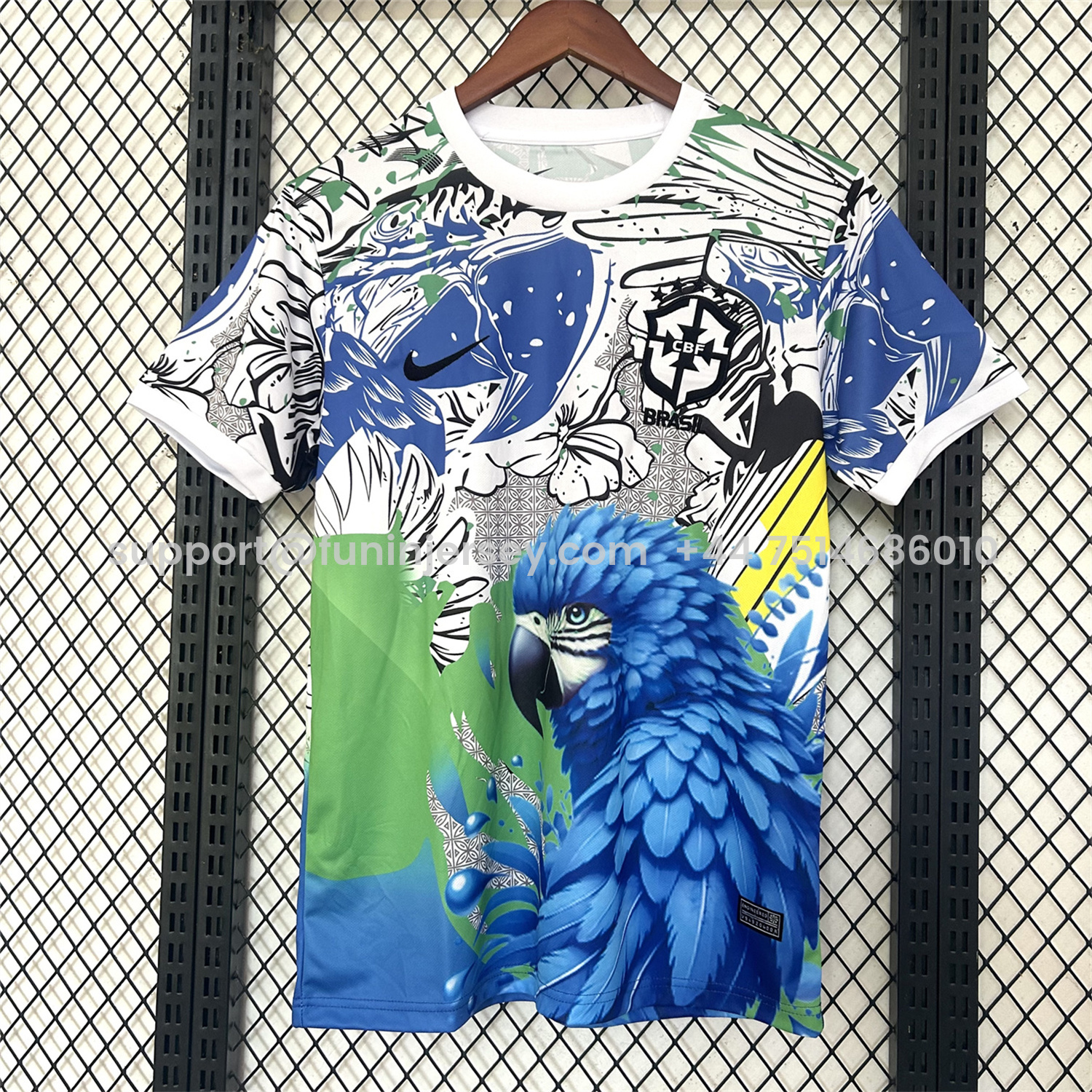 Funinjersey-Brazil 2025 Blue Macaw Special Jersey - Fans Version