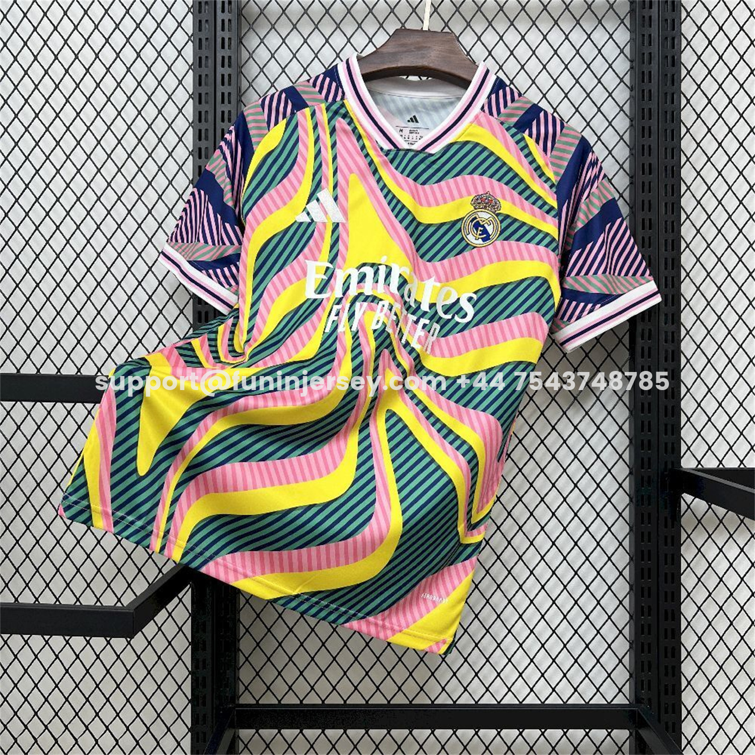 Funinjersey-Real Madrid 25-26 Iridescent Colors Pre-Match Training Jersey - Fans Version