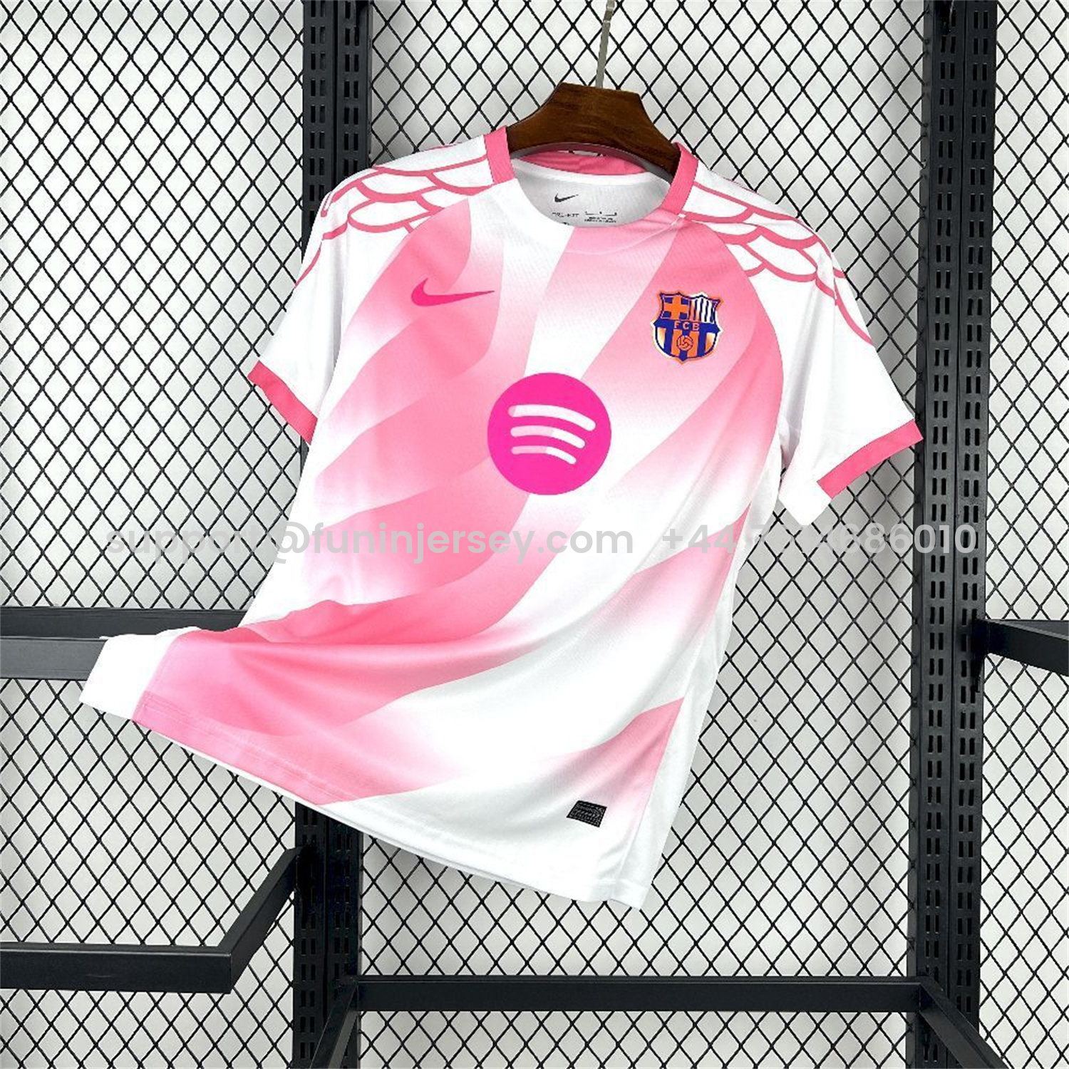 Funinjersey-Barcelona 25-26 Pink And White Special Jersey - Fans Version