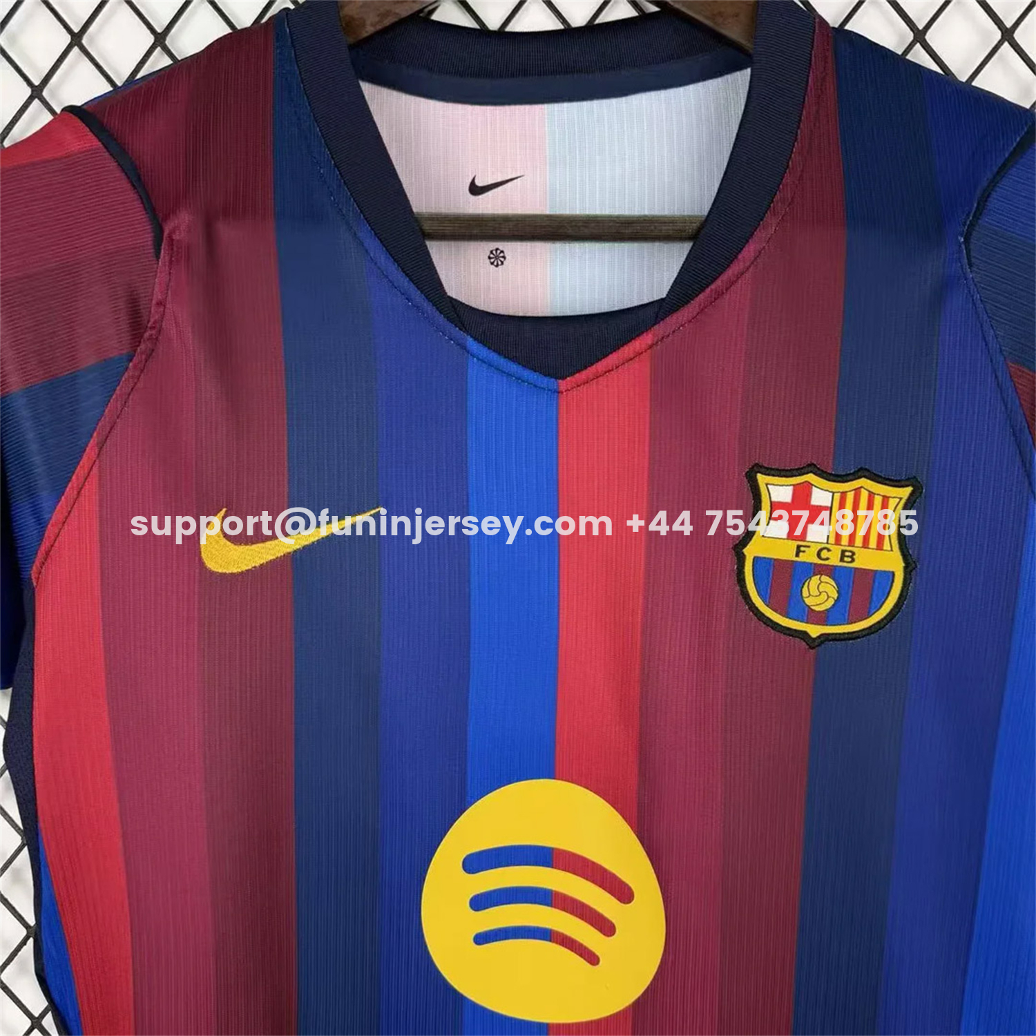 Funinjersey-Women's Barcelona 26-27 Home Jersey - Fans Version